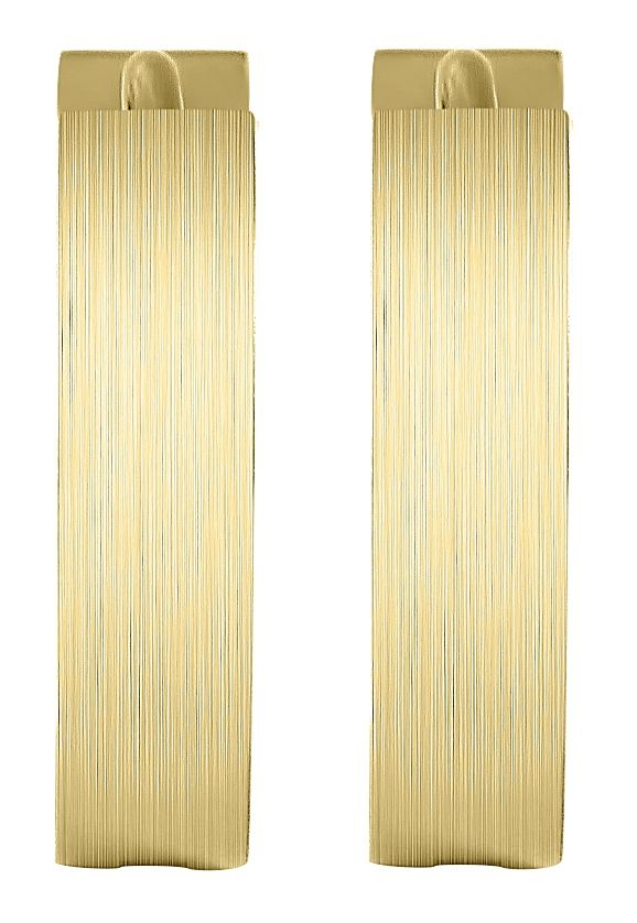 "Robyn" Akzent Edelstahl Klapp-Creolen,  Ø 12 mm/ 4 mm, goldfarben
