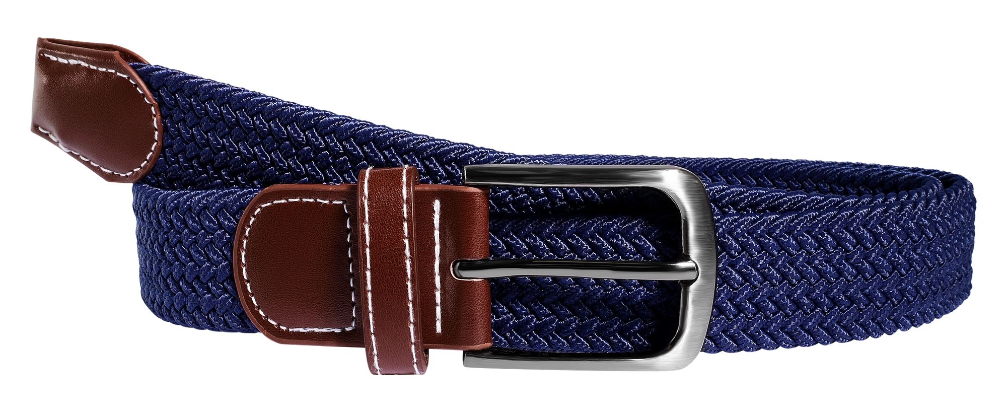 Unifarbener Flechtgürtel aus Textil, 100 cm (S)