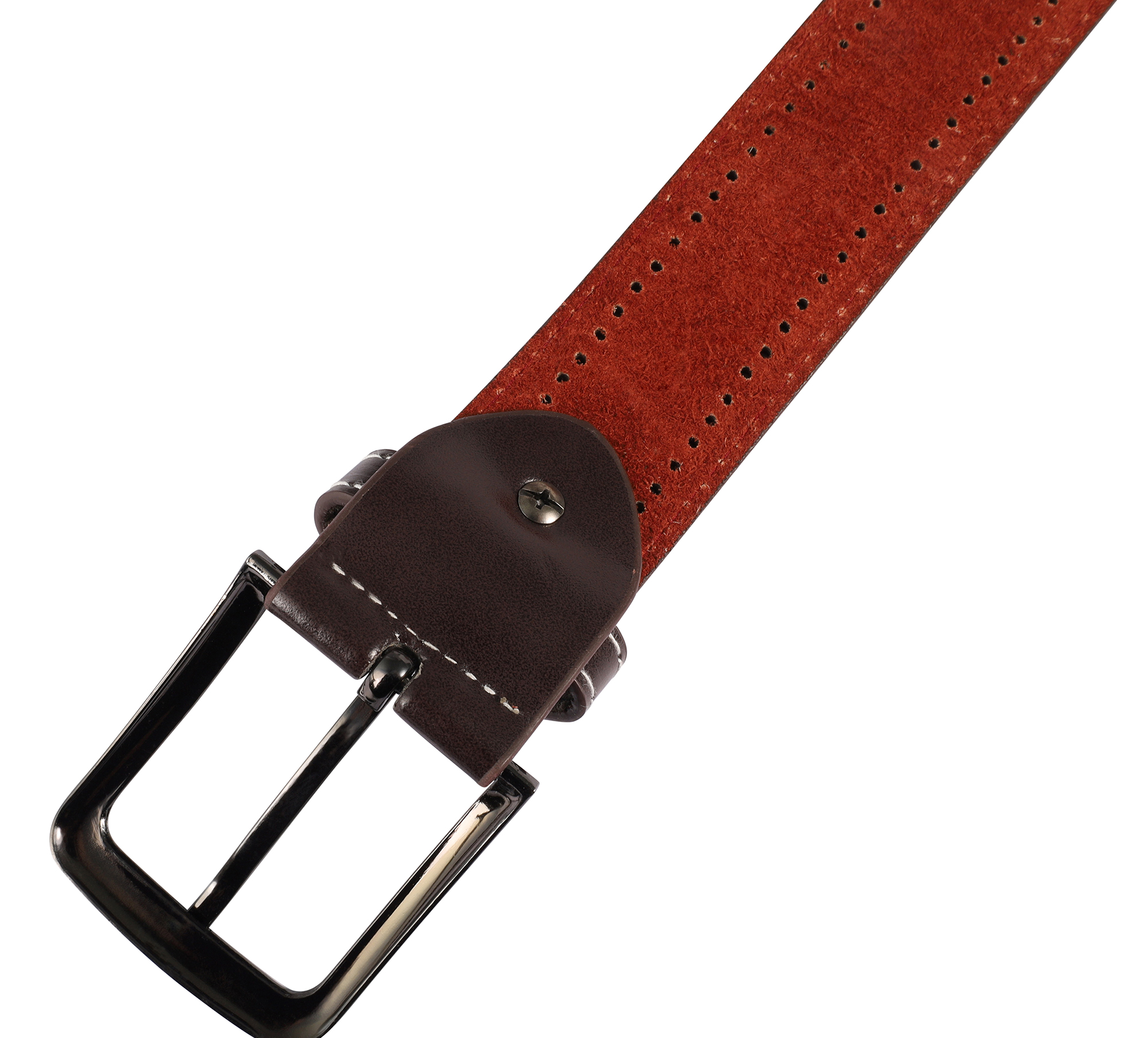 Gürtel aus Oberseite Lederimitat und Unterseite Echt Leder, VE12, 1x Gr. 90cm, 3x Gr. 100cm, 4x 110cm, 4x 120cm, braun