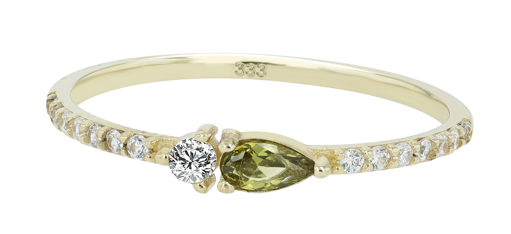 333/- Gold Ring "Brianna" mit Zirkonia, 8 Karat, Gr. 52