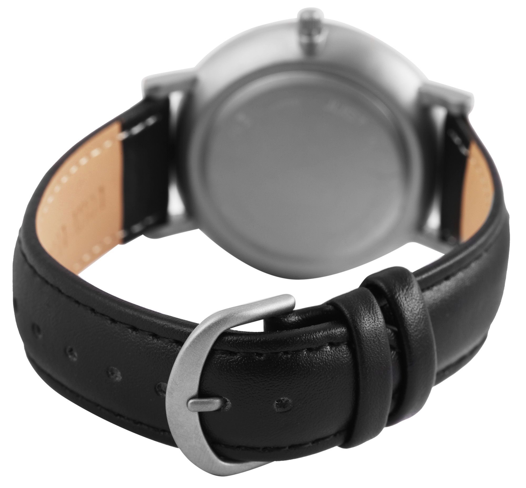 Just Titan Herrenuhr "Keenan" mit Echtlederband, 5 ATM, schwarz/weiß