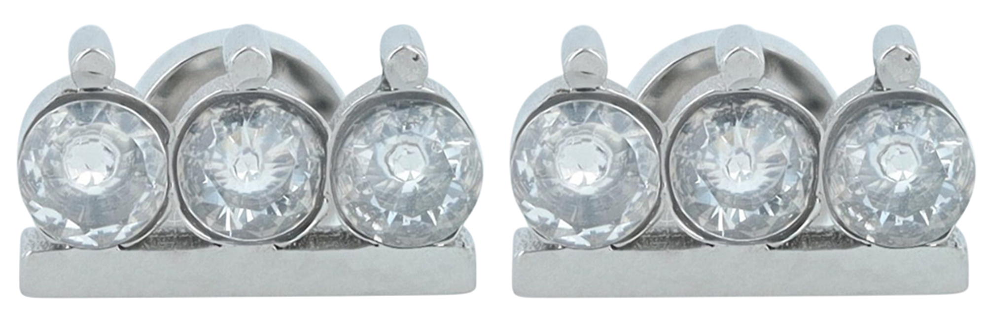 "Suma", Edelstahl Ohrstecker/-piercing, Zirkonia