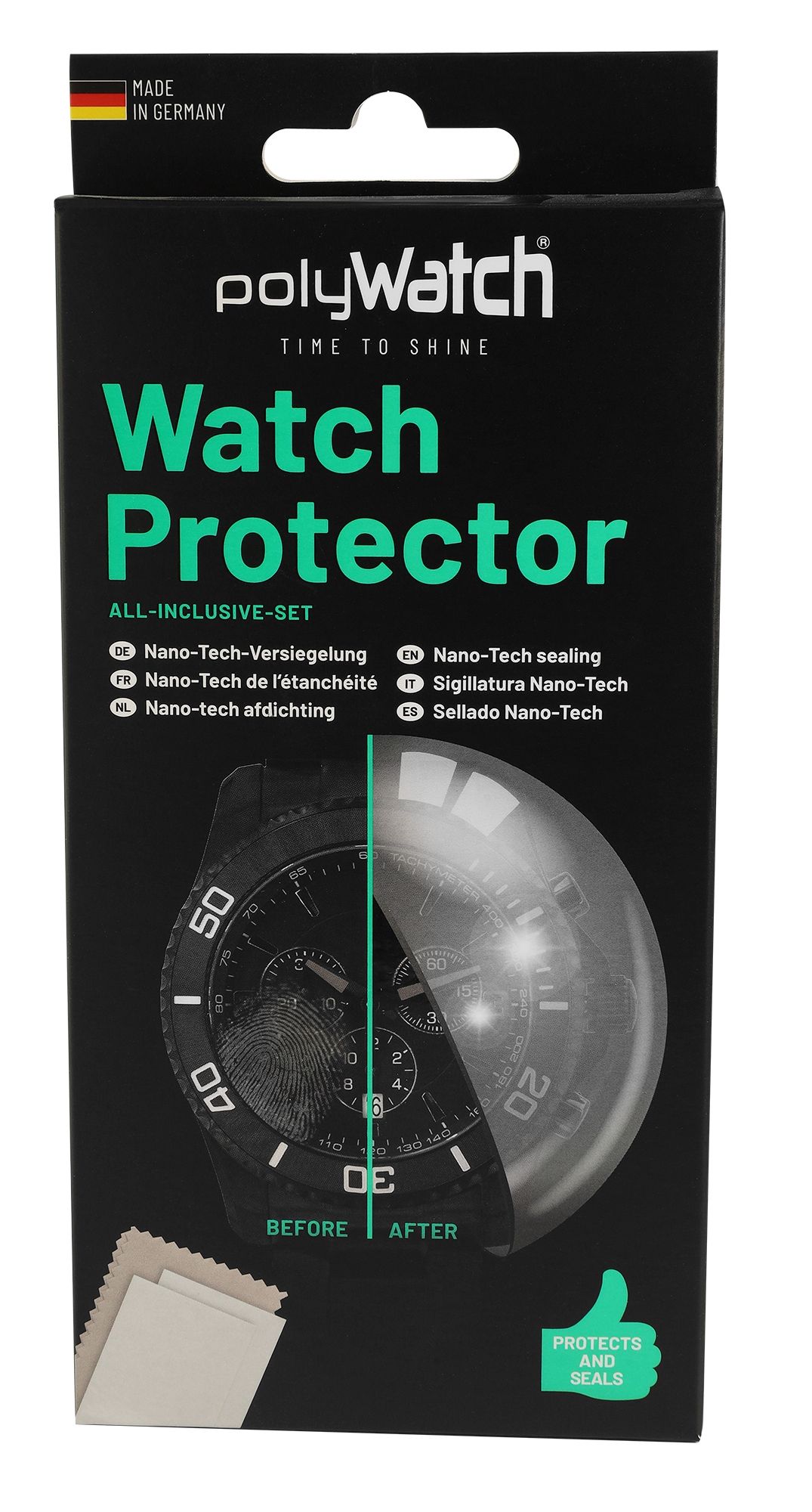 POLYWATCH Watch Nano-Tech-Versiegelung für Uhrengläser