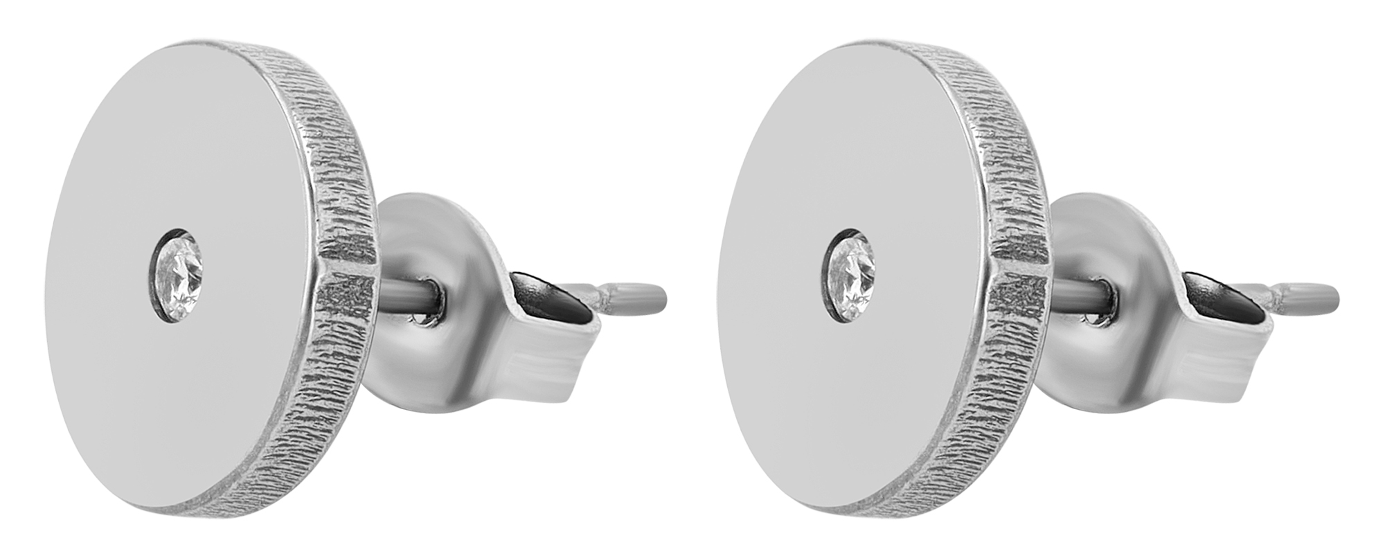 "Amira", Titan Ohrstecker, Rund, Simili, Titan