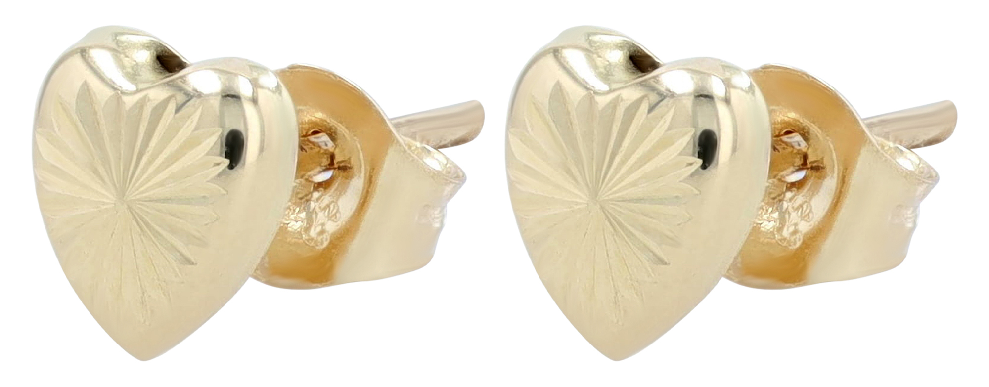 333/- Echt Gold "Vania" (Kinder) Ohrstecker - Herz, Gelbgold, 8 Karat