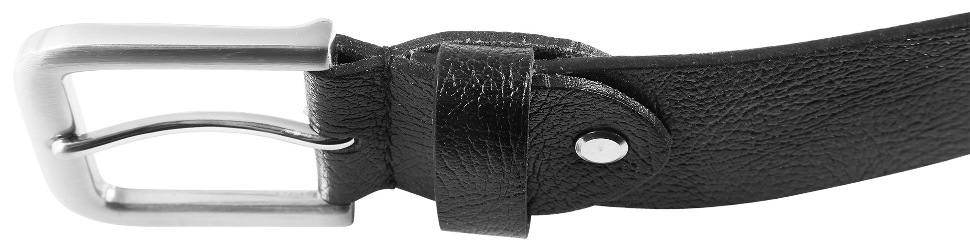 Leonardo Verrelli Echtleder Gürtel, schwarz, kürzbar, Länge 110 cm