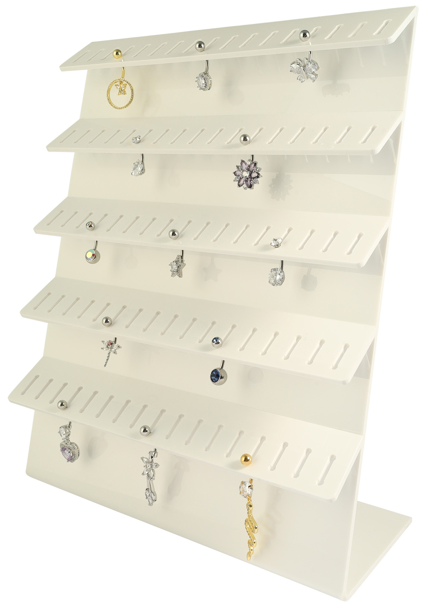 Display für Piercings, Kunststoff, weiß