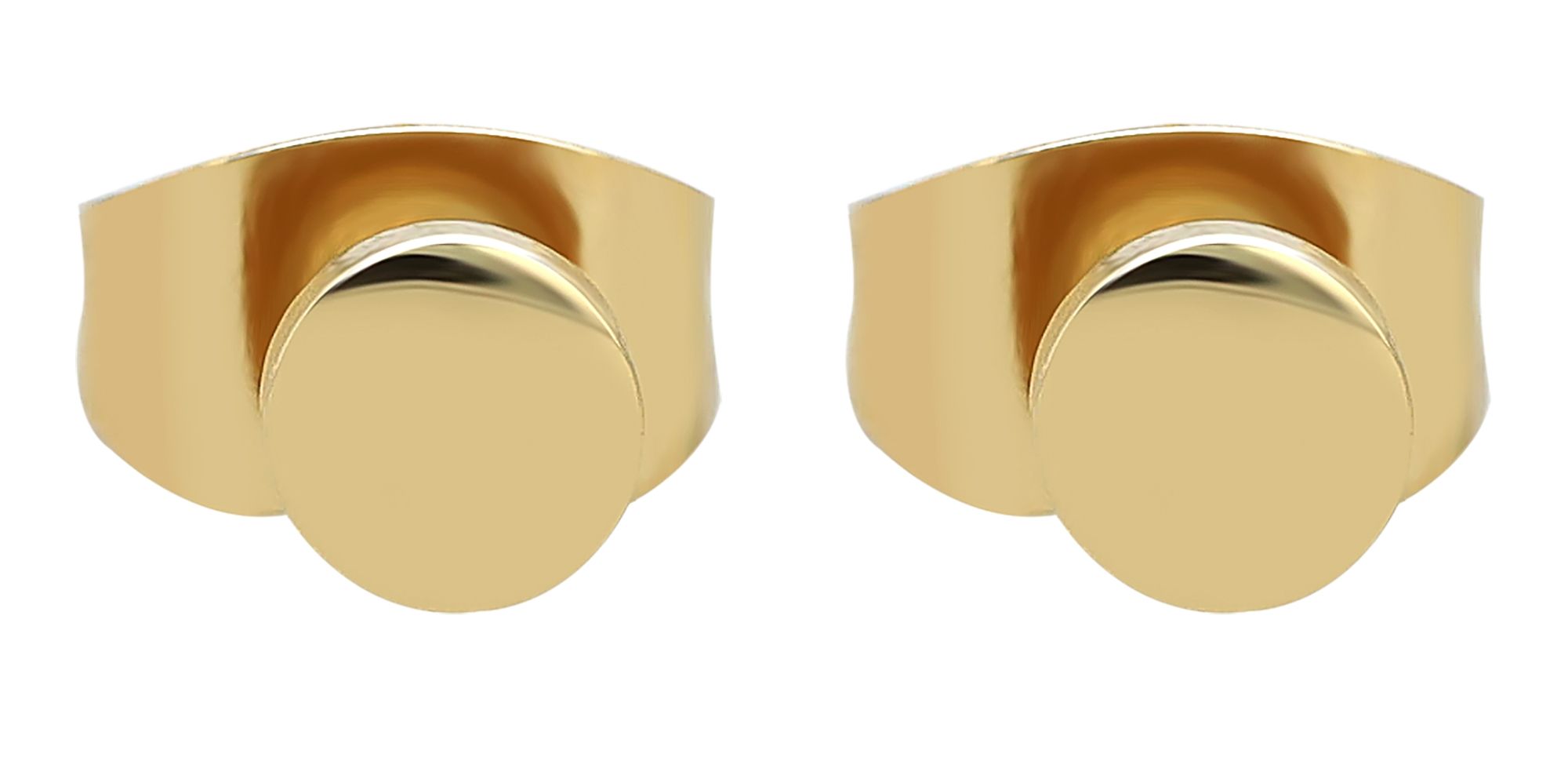 "Dune" Edelstahl Ohrstecker - Plättchen Ø 4 mm, goldfarben