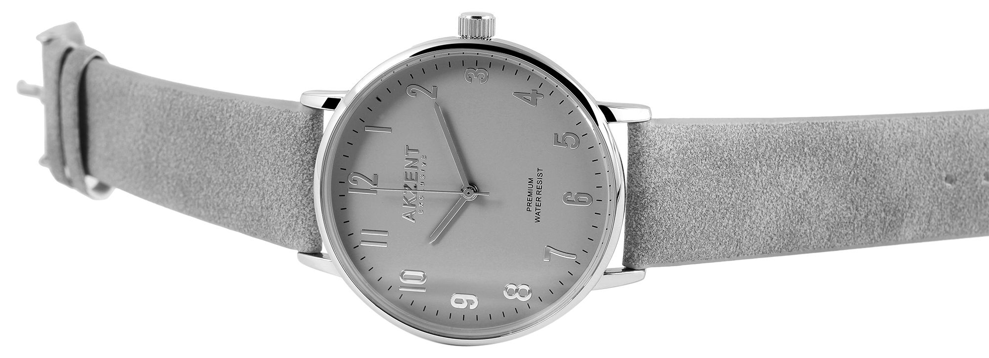 AKZENT EXCLUSIVE Herrenuhr mit Band aus Lederimitat