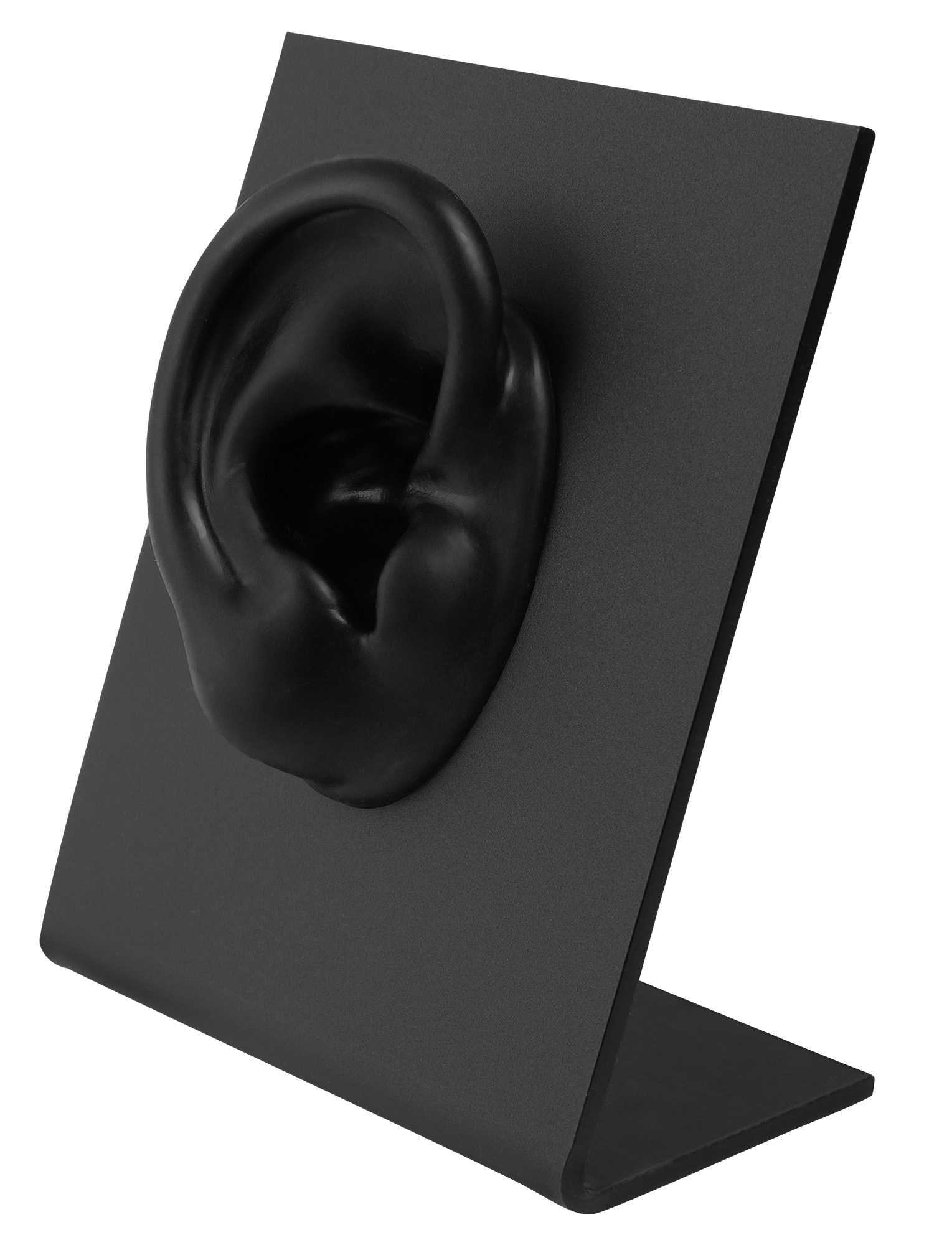 Aufsteller für Piercings, Kunststoff/Silikon, schwarz