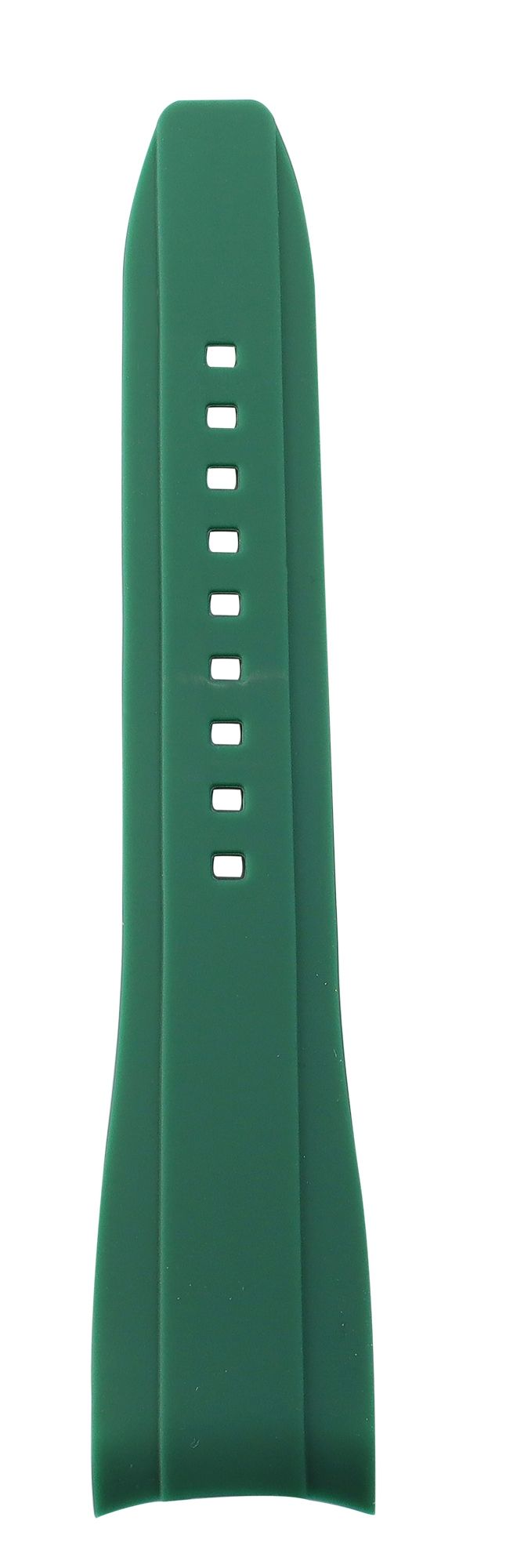 Silikon Uhrenarmband, Dornschließe, grün, 20 mm