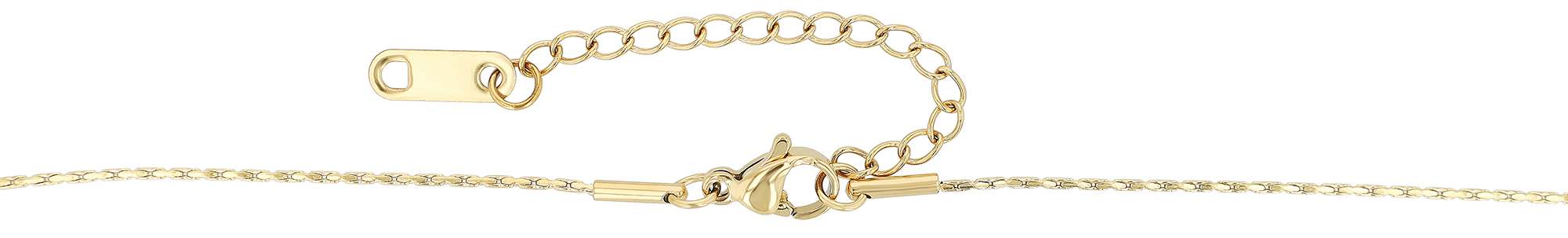 "Anisja" Edelstahkette mit Anhänger, Herz, 42+5cm, goldfarben