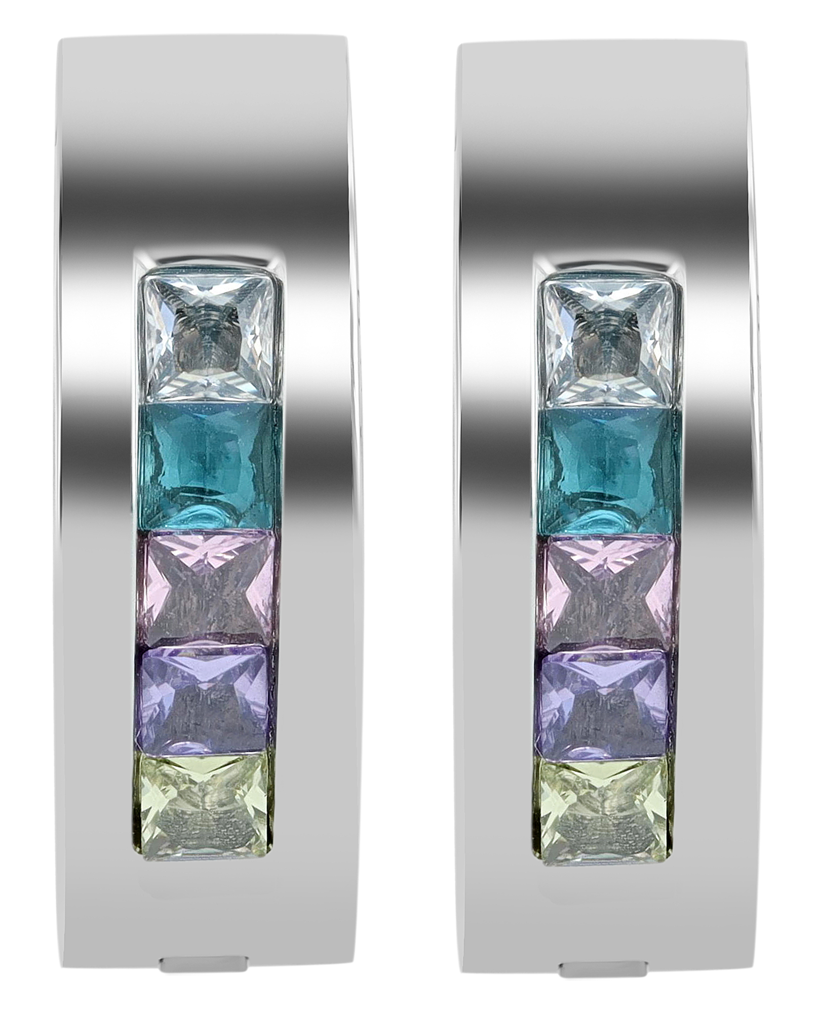 "Cilli" Edelstahl Klappcreole, Simili, Ø 12 mm