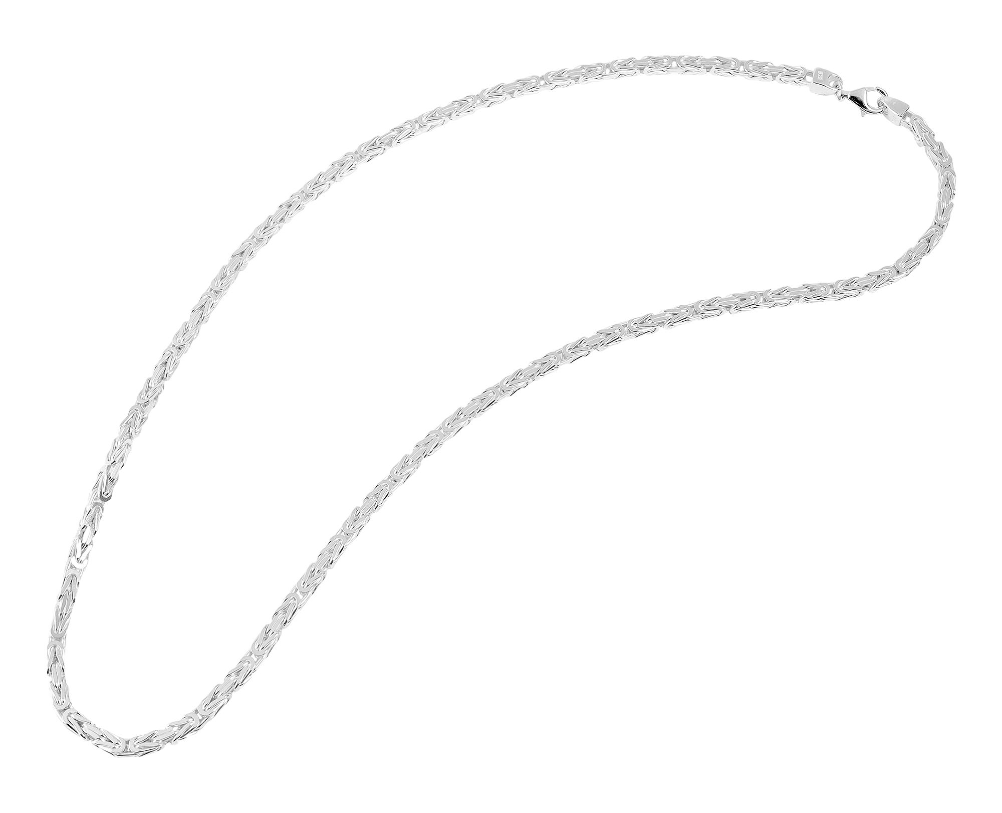 "Kilian" 925/- Echt Silber, Königskette, weiß, 60 cm/ 4mm
