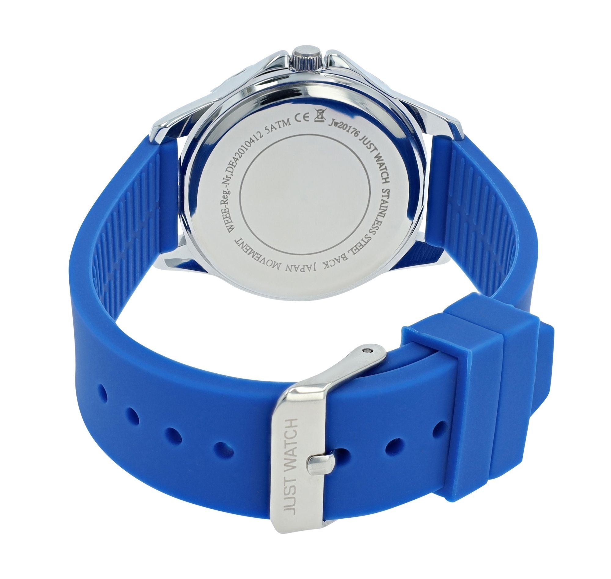 Just Watch Kinderuhr "Livia" mit Silikonarmband, 5 ATM, blau