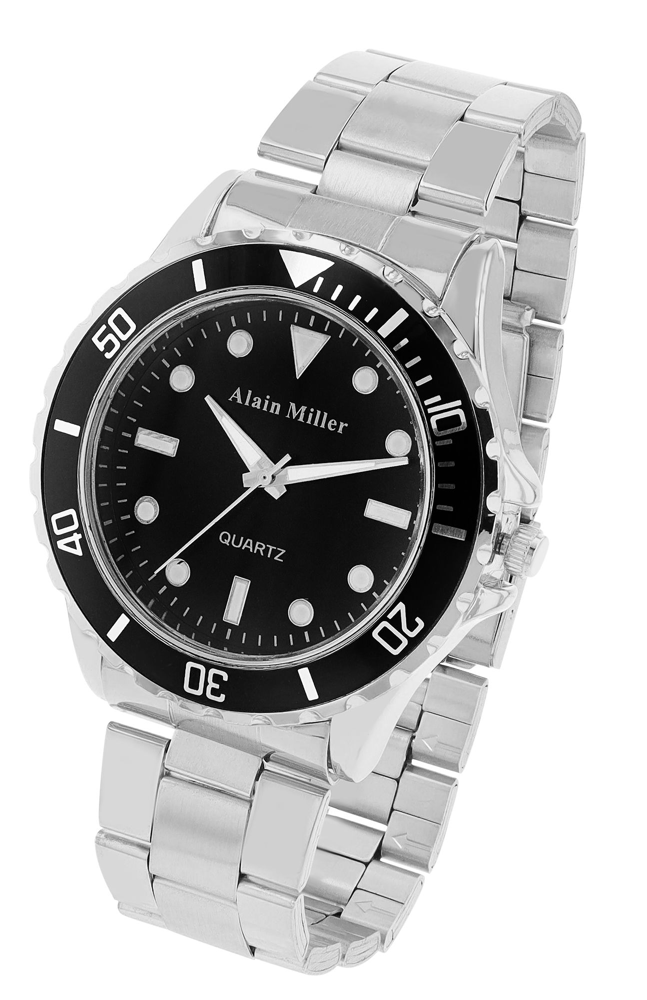 Alain Miller Herrenuhr mit Edelstahlarmband
