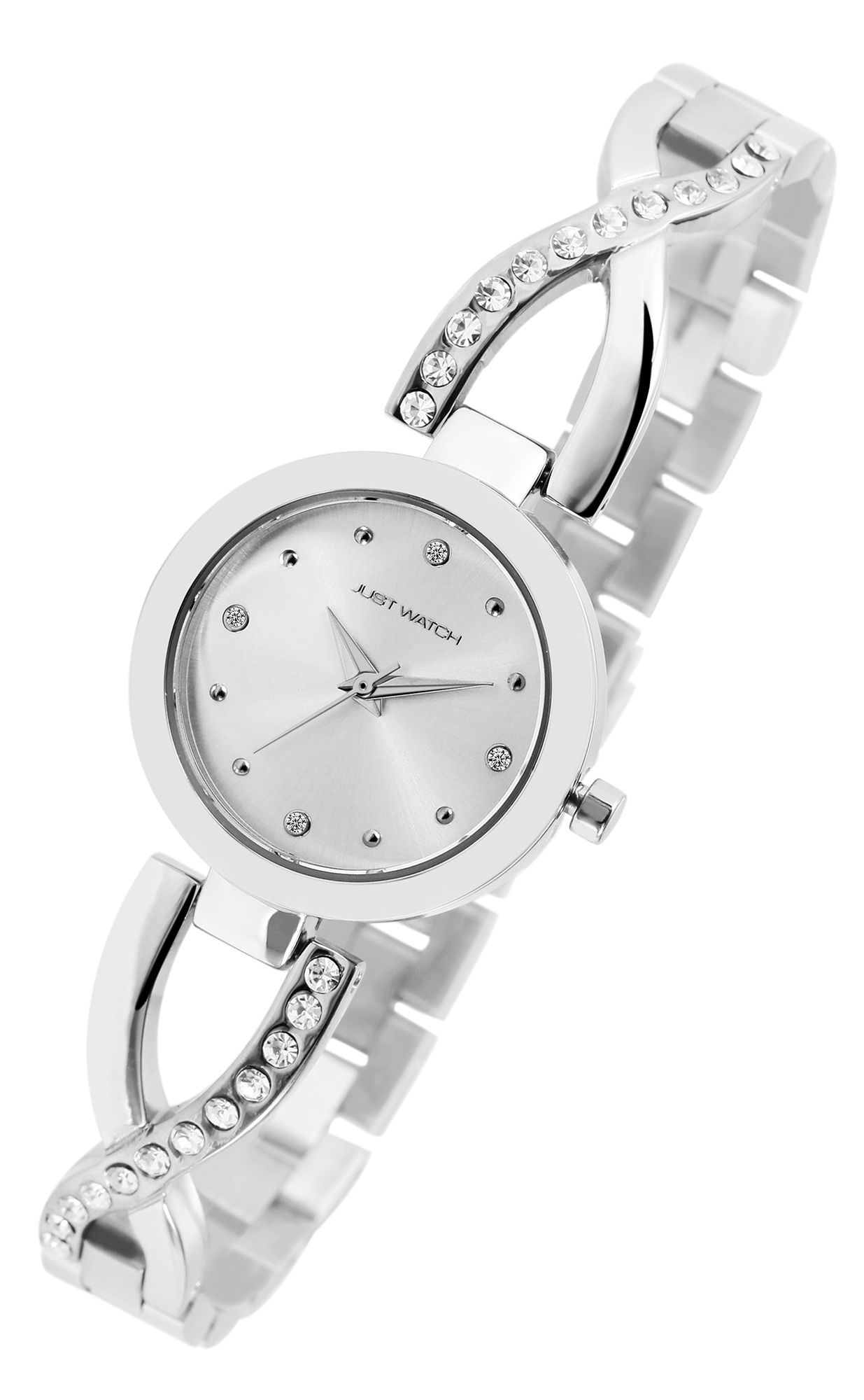 Just Watch Damenuhr "Relana" mit Edelstahlarmband, Ø 27 mm, silberfarben