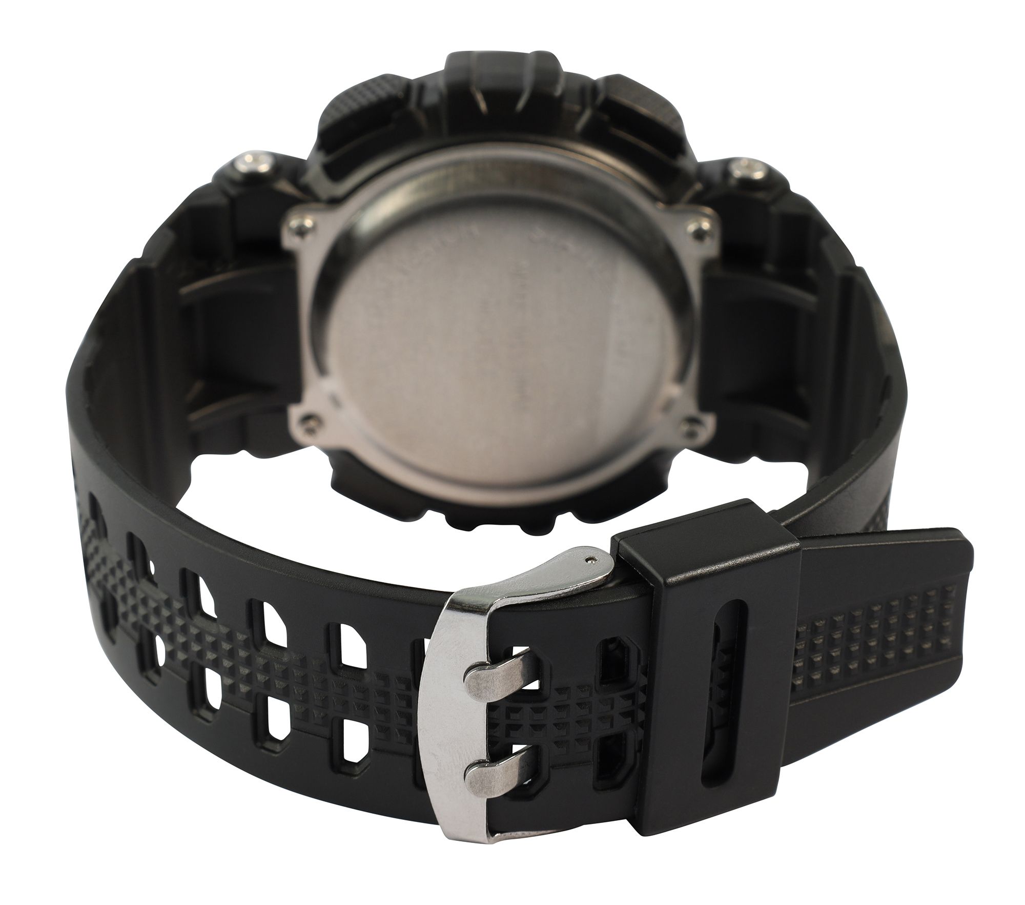 Xinjia Herrenuhr mit TPU-Band, schwarz + goldfarben