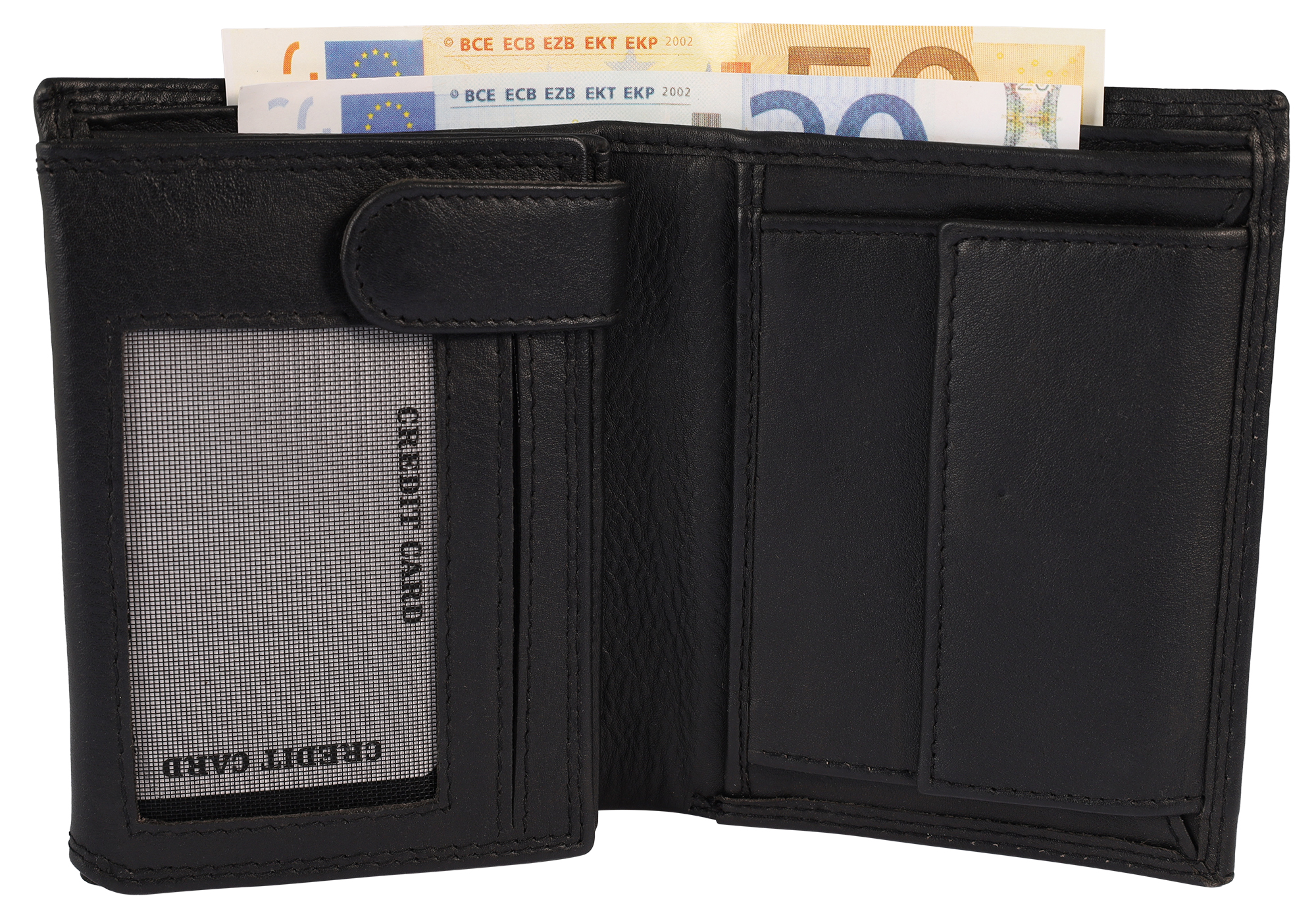 Leonardo Verrelli Echtleder (Nappa) Geldbörse, RFID, Hochformat