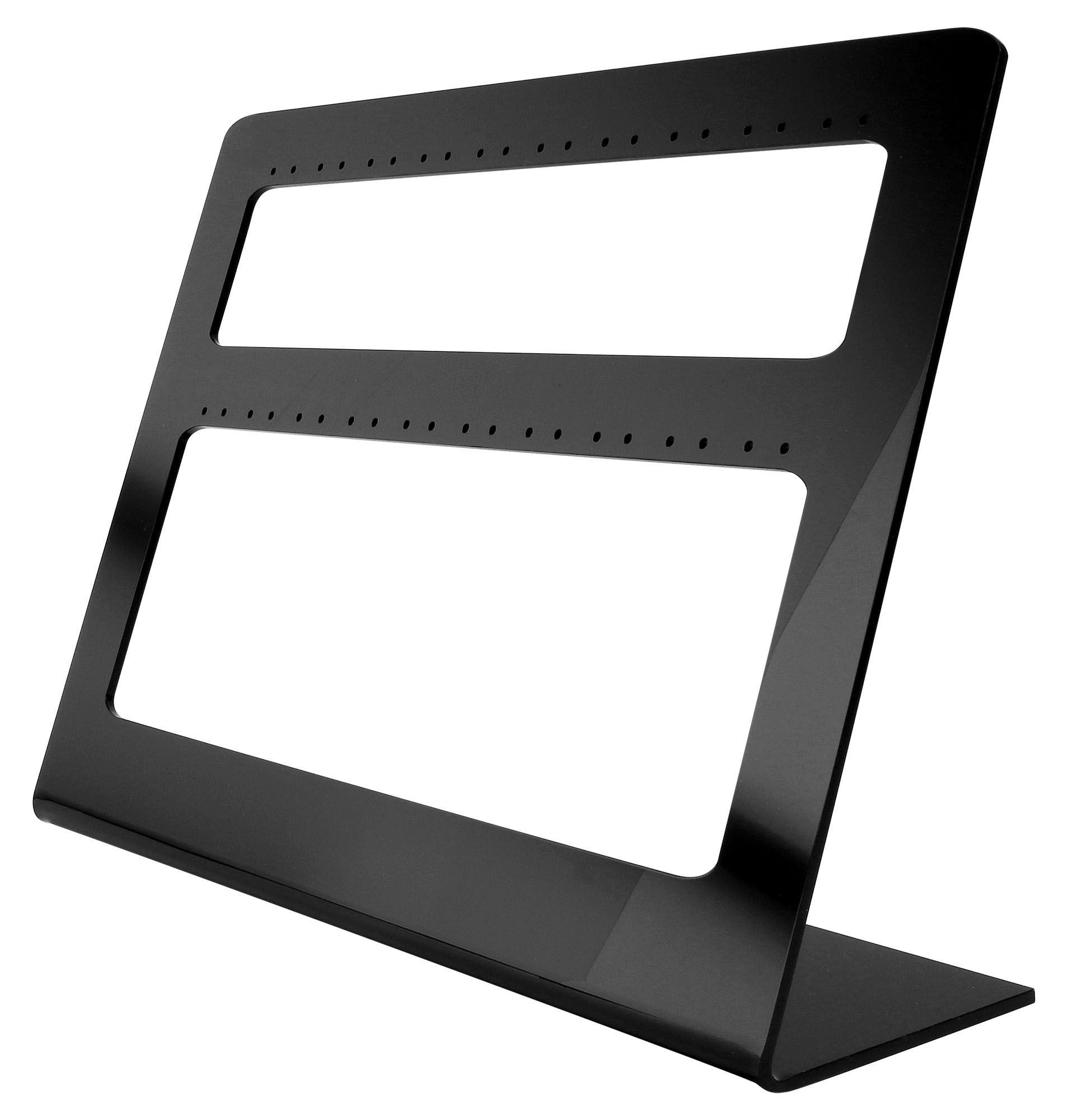 Acryl Aufsteller für 20 Paar Ohrringe (Dekoserie Glossy), schwarz