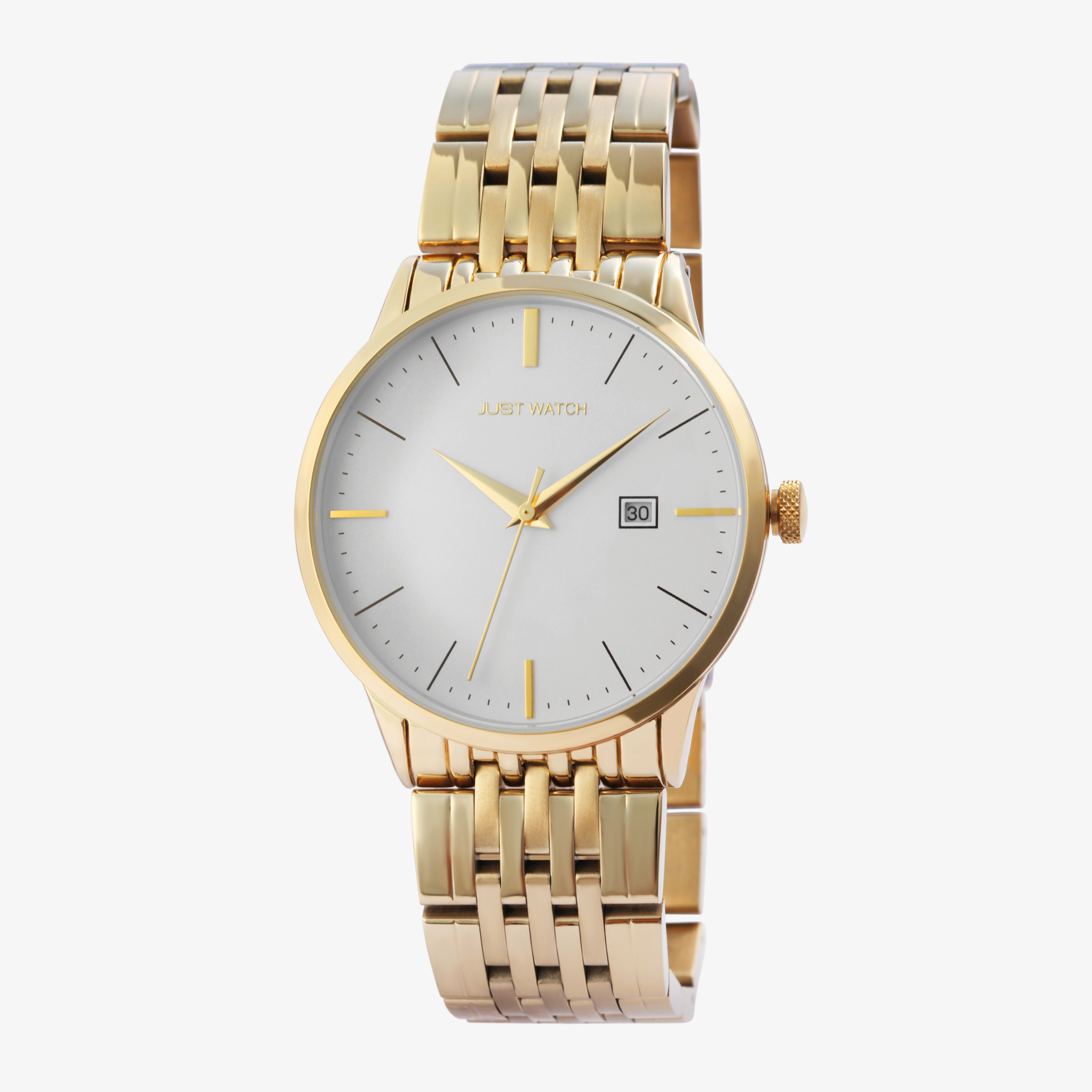Just Watch Unisexuhr mit Edelstahlarmband, goldfarben