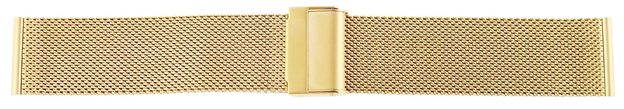 Edelstahl-Milanesearmband, goldfarben, 20 mm