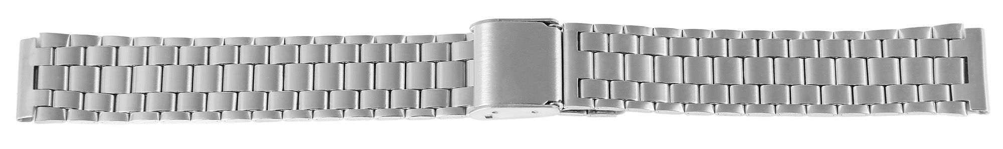 Edelstahl Uhrenarmband, silberfarbig, 16 mm