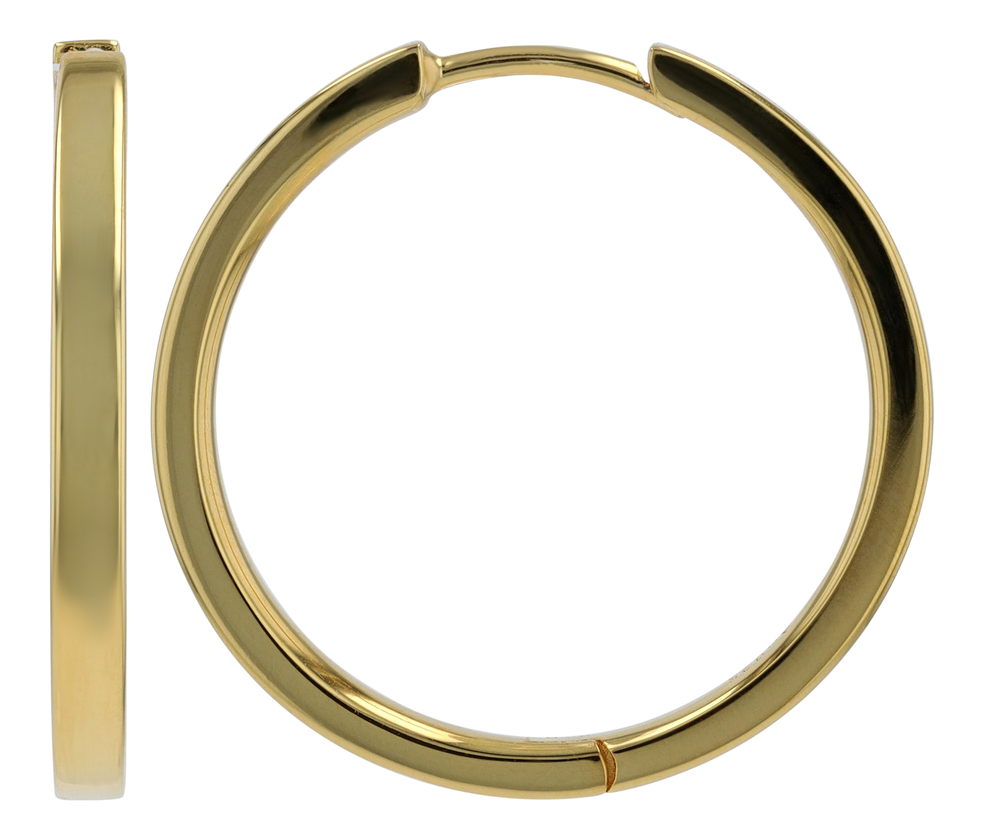 Sif Jakobs Jewellery 925/- Echt Silber Creolen Ø 20 mm "Ellera Pianura X-Grande", vergoldet