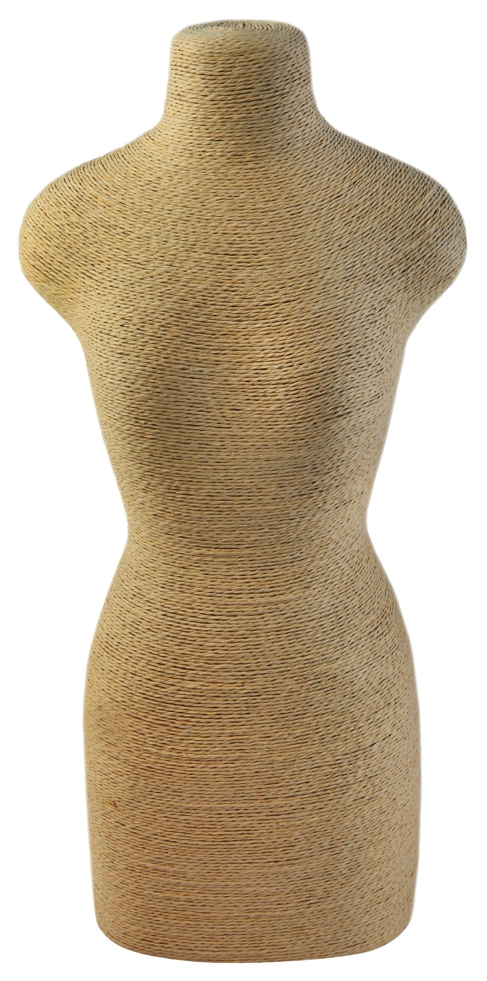 Büste, Bastfaser, beige, 40 cm x 20 cm x 11,5 cm