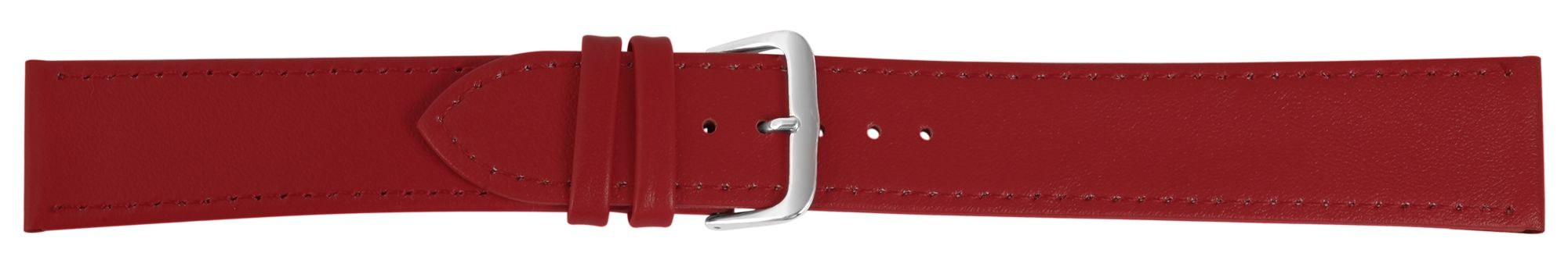 Echtleder-Uhrenarmbandset, XXL, VE 6, rot, 24 mm