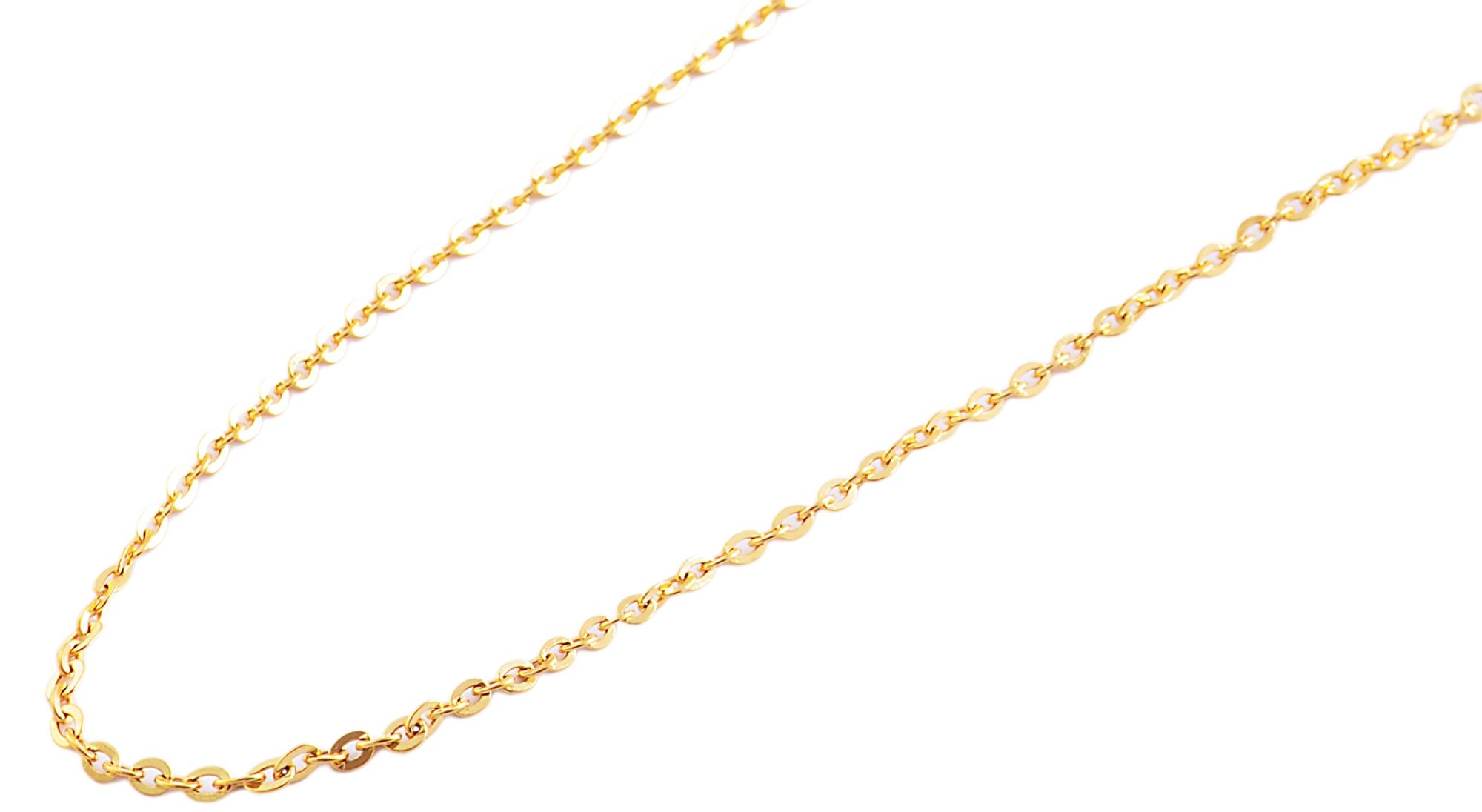 "Tiessa" Akzent Edelstahl Ankerkette Gr 40 cm/ 2 mm, goldfarben