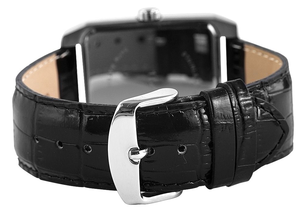 Flair Herrenuhr mit Lederimitationsarmband