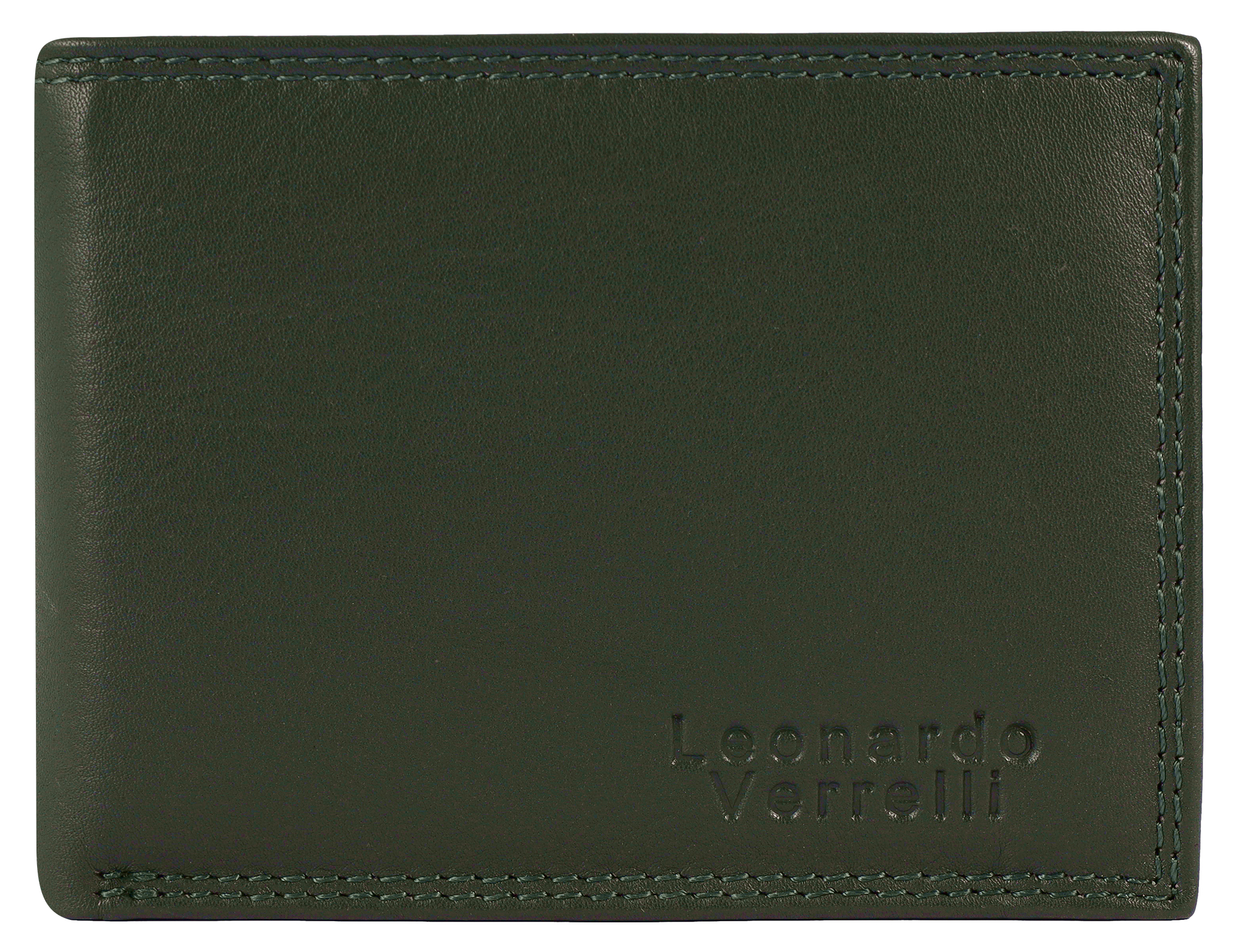 Leonardo Verrelli Echtleder (Nappa) 2-in-1 Geldbörse/ Kartenetui, RFID, Querformat