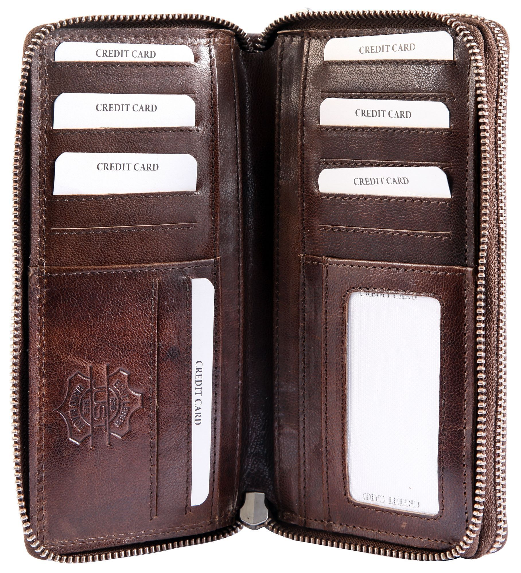JUST Echt Leder Geldbörse, RFID, inkl. Box