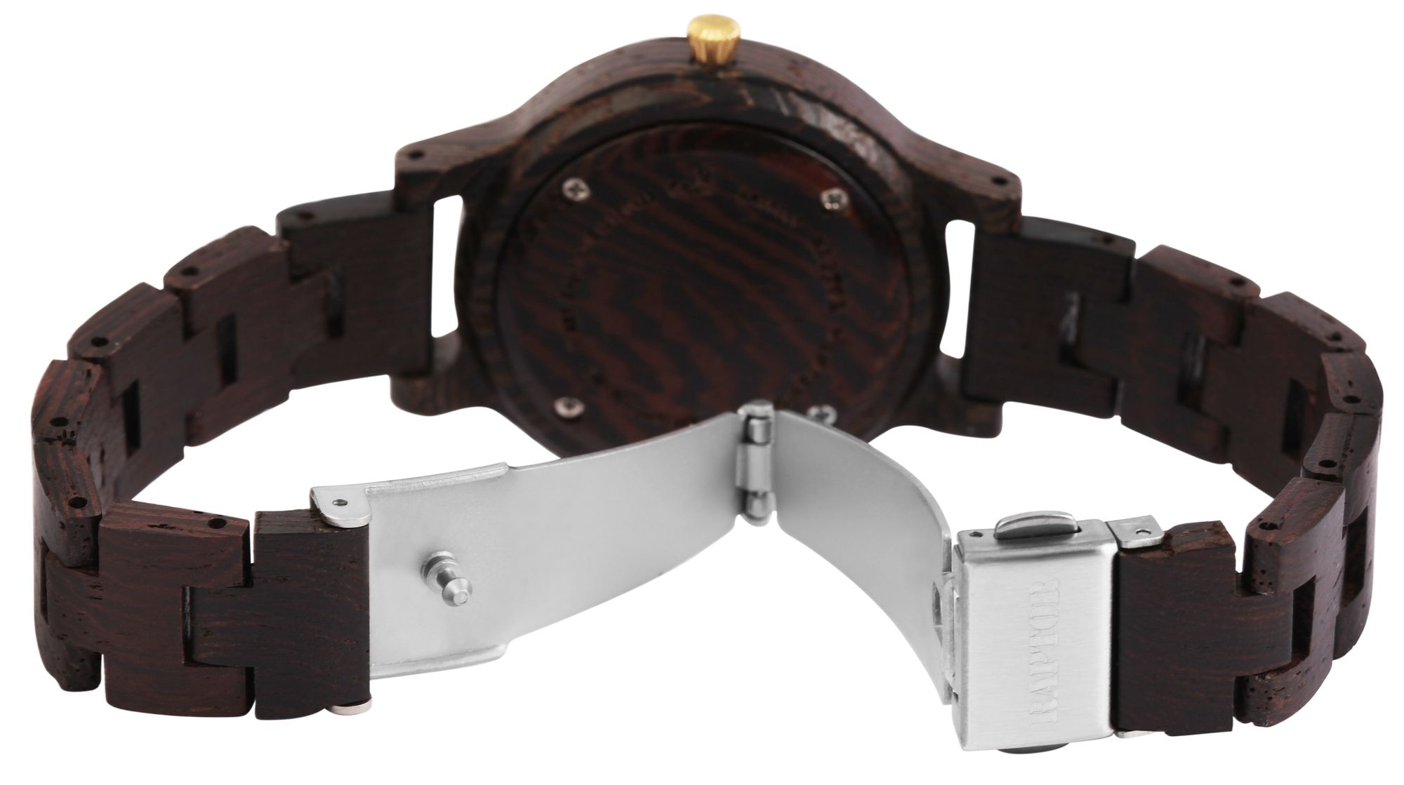 Raptor Damenarmbanduhr "Embra" aus Wengeholz