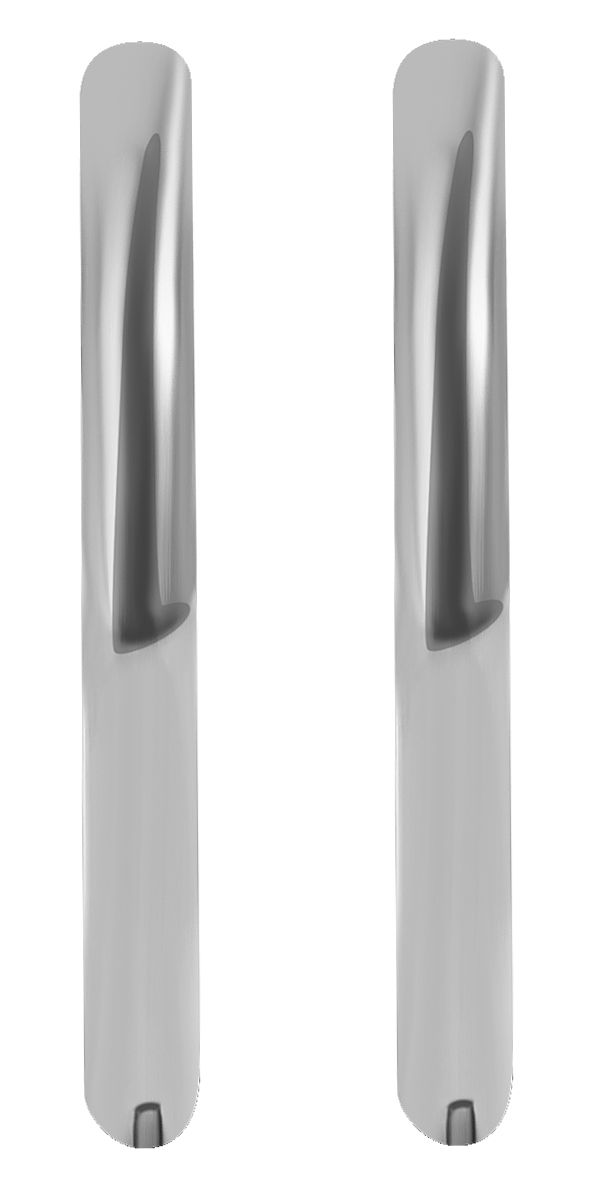 "Isila" Edelstahl Klapp-Creolen Ø 25 mm/ 2 mm, silberfarben