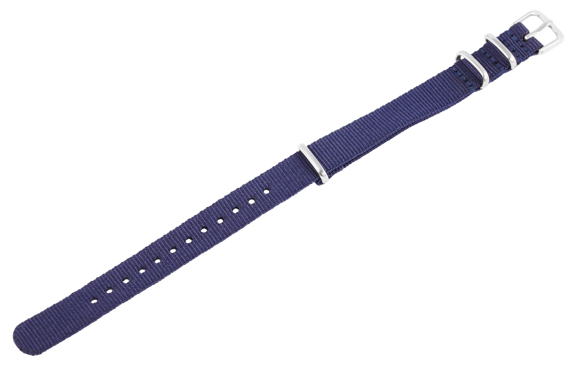 Nylon-Uhrenarmband im Nato-Stil, marineblau, 14 mm