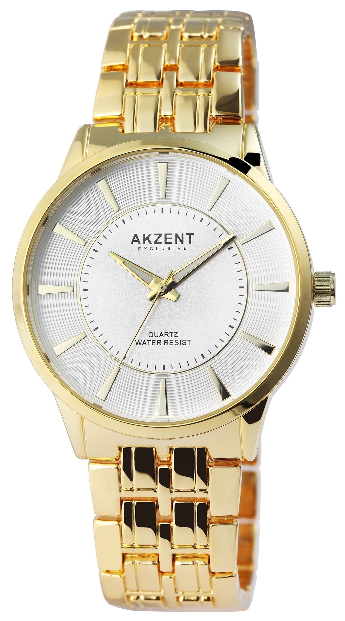Akzent Exclusive Herrenarmbanduhr mit Metallband