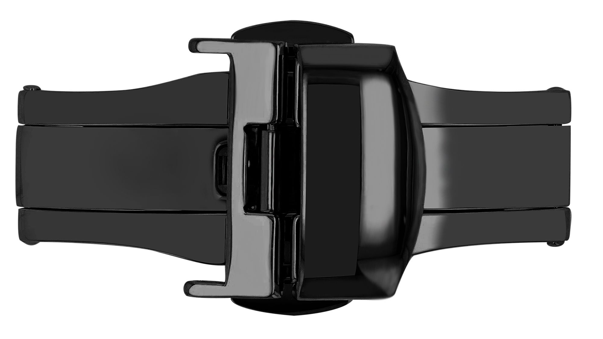 Butterflyschließe, Edelstahl, Schließenanstoß: 16 mm, schwarz