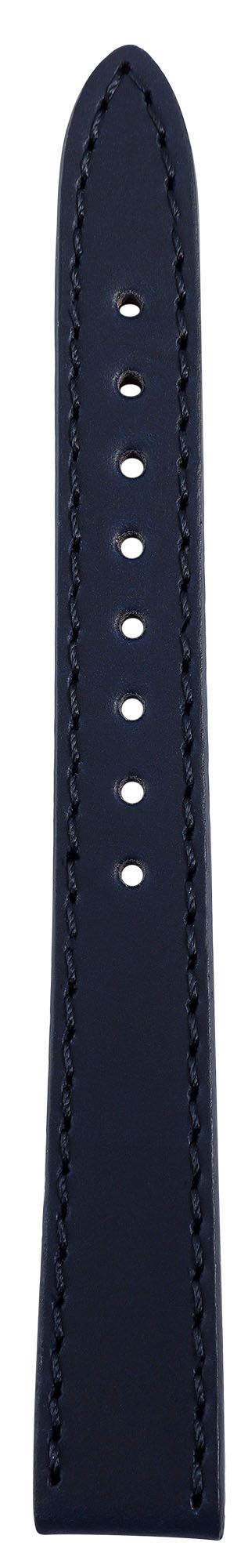 Echtleder-Uhrenarmband "super-soft", dunkelblau, Naht, 14 mm