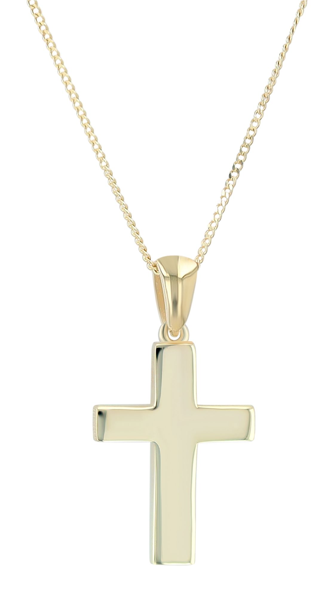 "Hallie" 925/- Echt Silber, Anhänger Kreuz, vergoldet