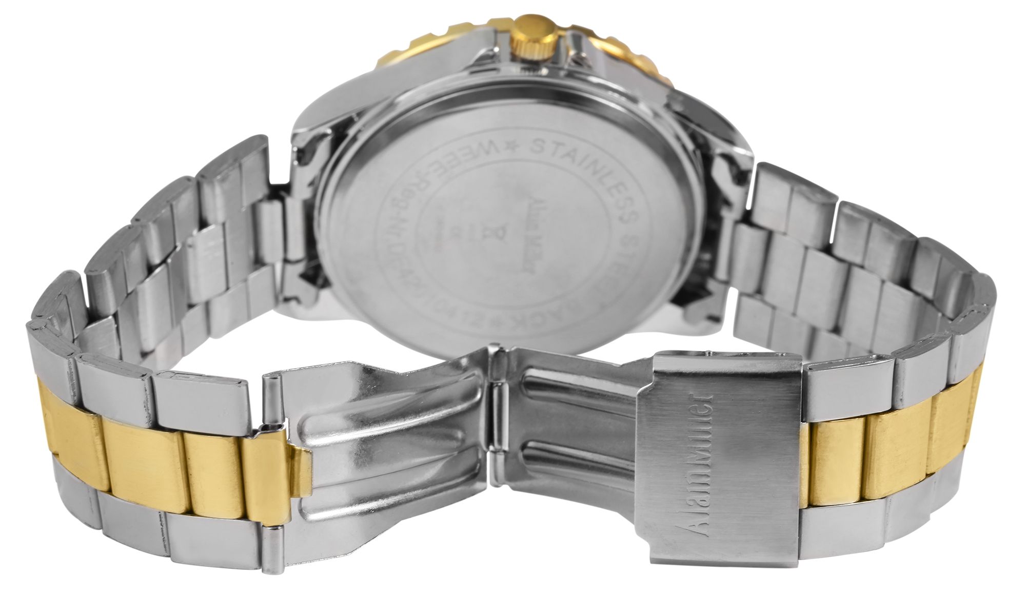 Alain Miller Herrenuhr mit Edelstahlarmband