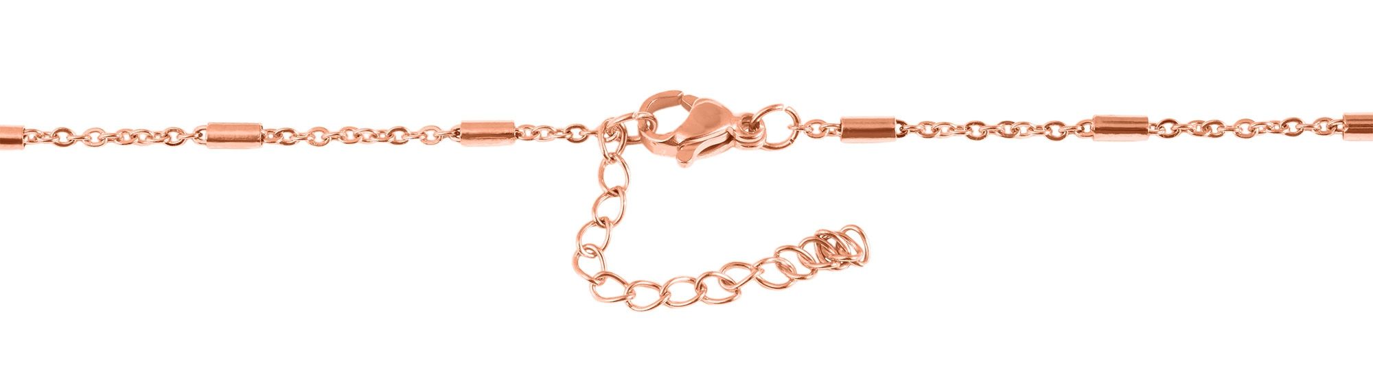 Akzent Ankerkette, Edelstahl, roségoldfarben, Länge 45 cm