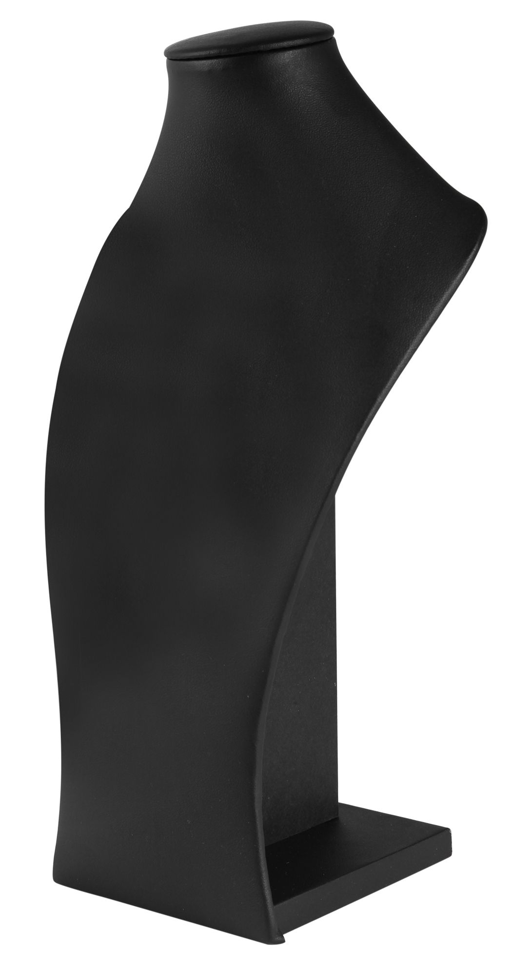 Büste, Ledermitation, schwarz, 25 cm x 15 cm x 9 cm