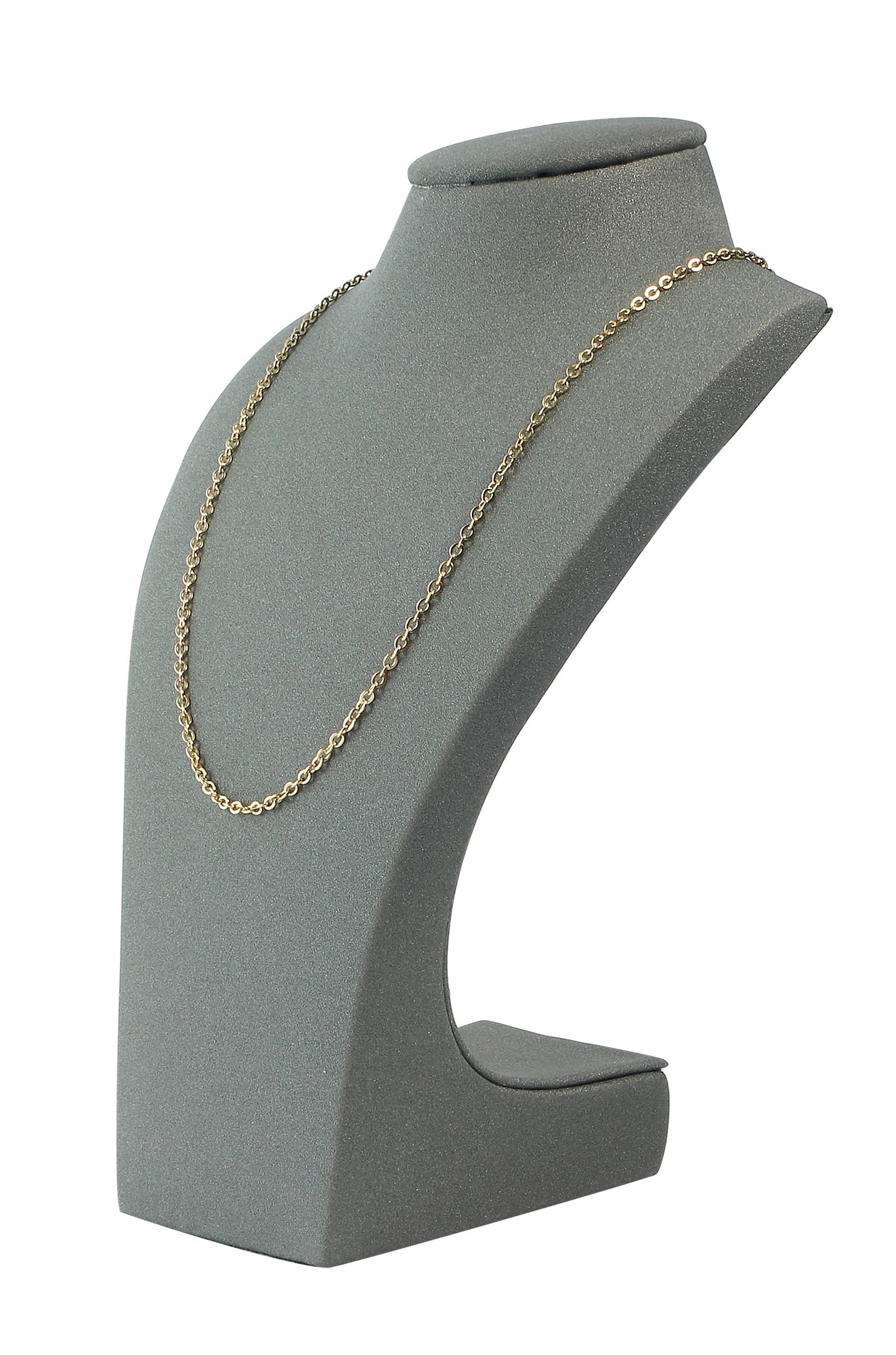 Büste (Dekoserie Soft), PU-bezogen, 14,5 cm, grau
