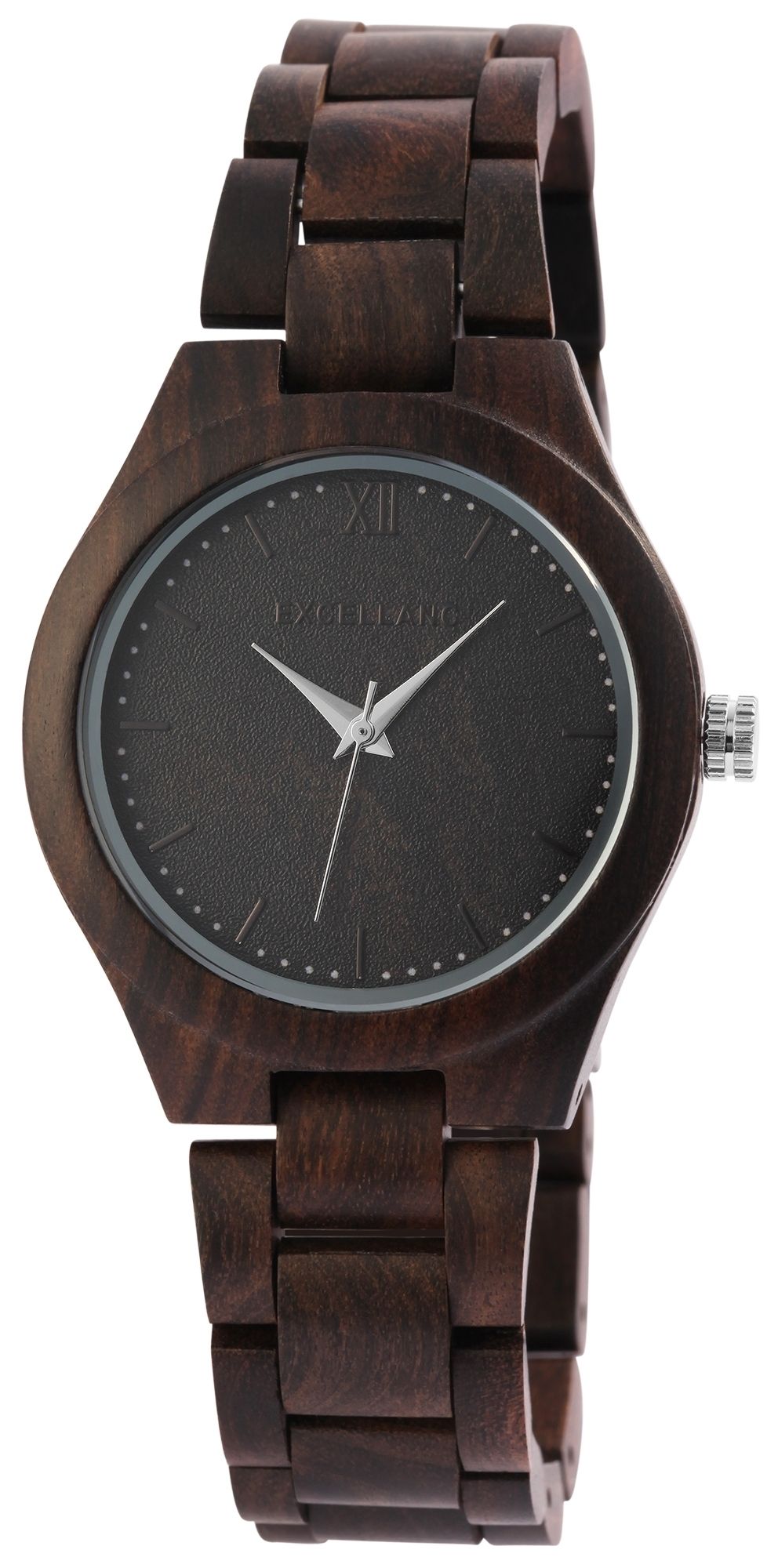 Excellanc Armbanduhr Damen Holzuhr aus Sandelholz