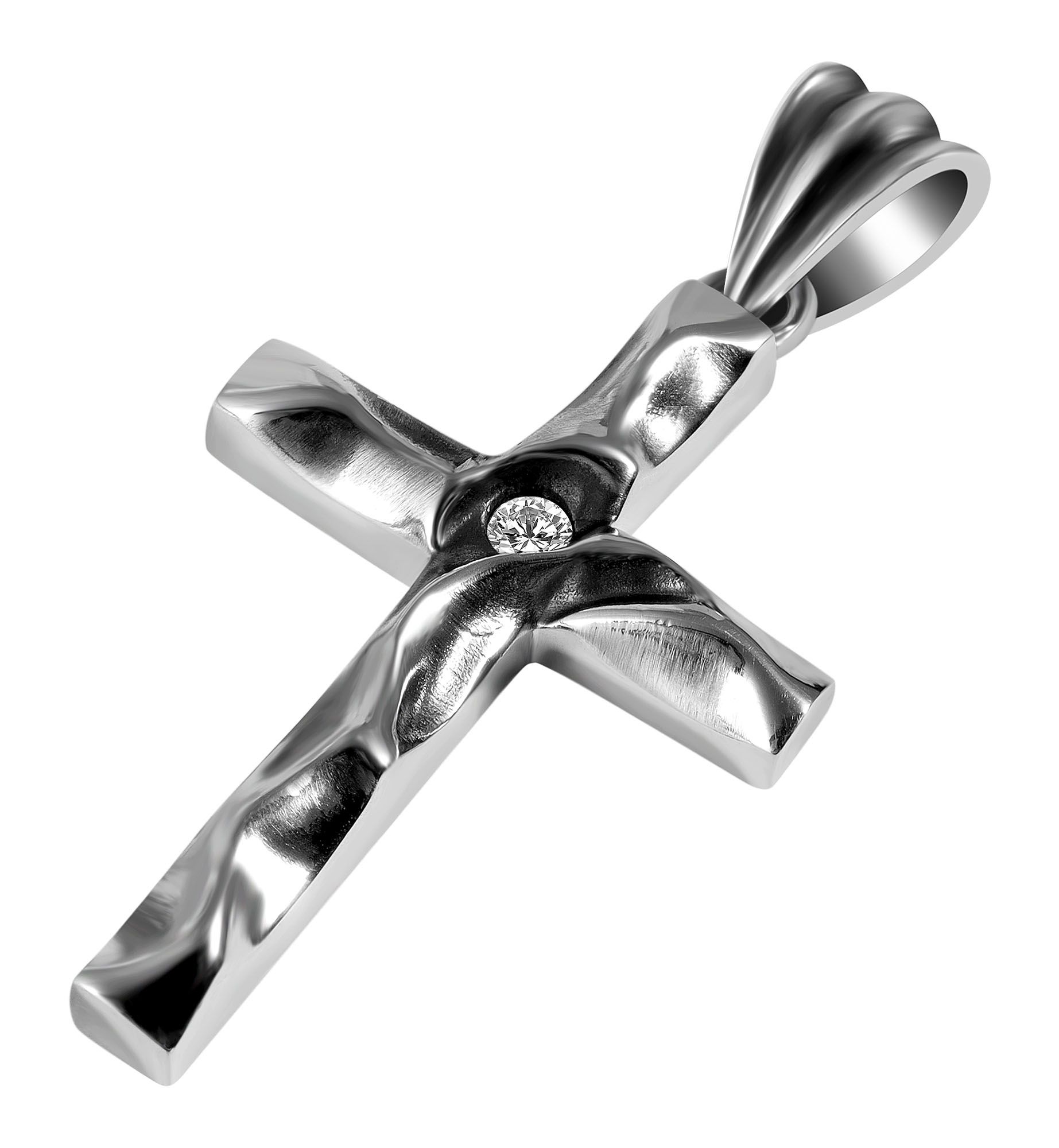 "Elani" Kreuz Anhänger aus Echt Silber, 925