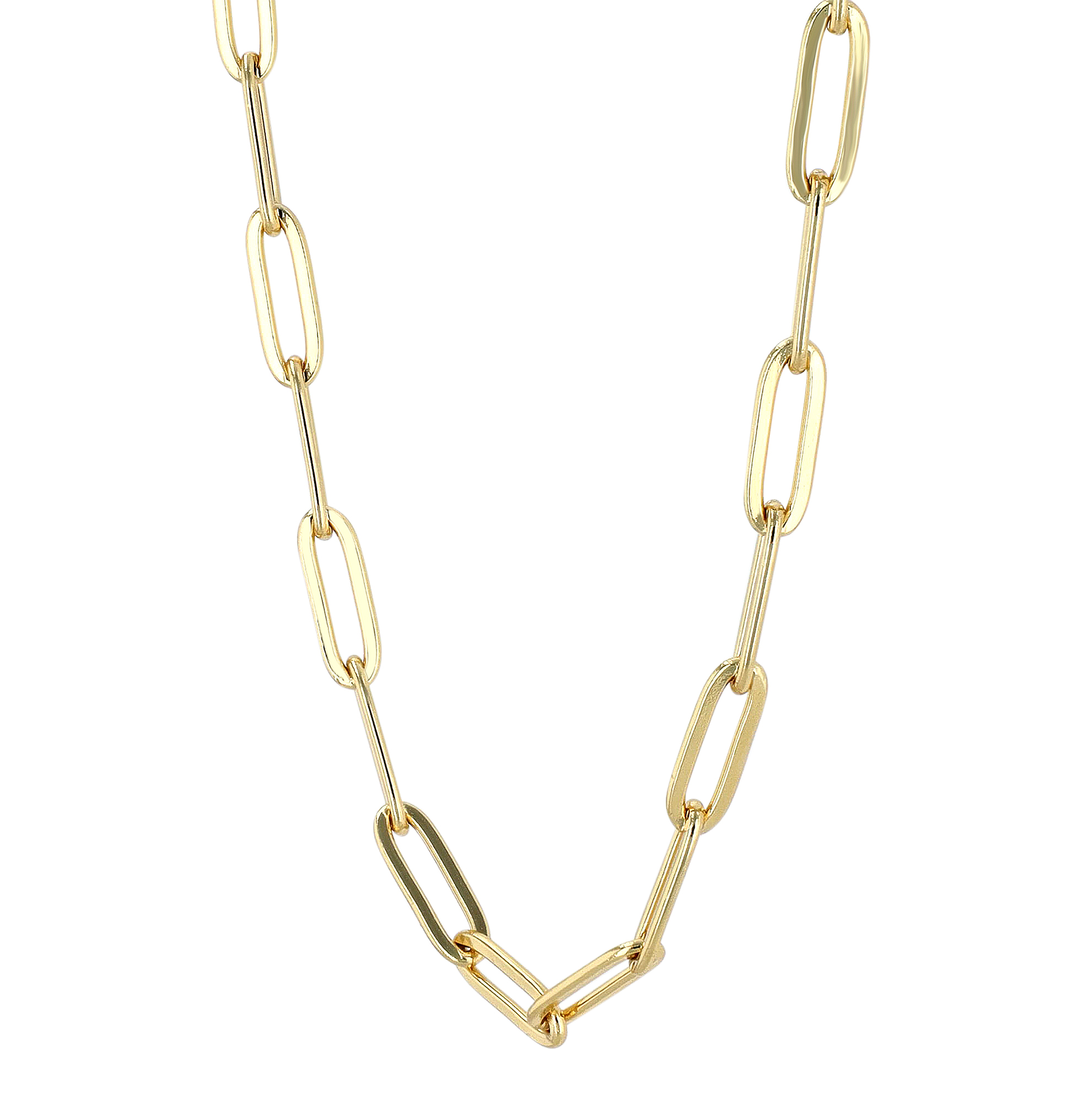 "Kamala" Edelstahl Gliederkette, 45 cm/ 3 mm, goldfarben