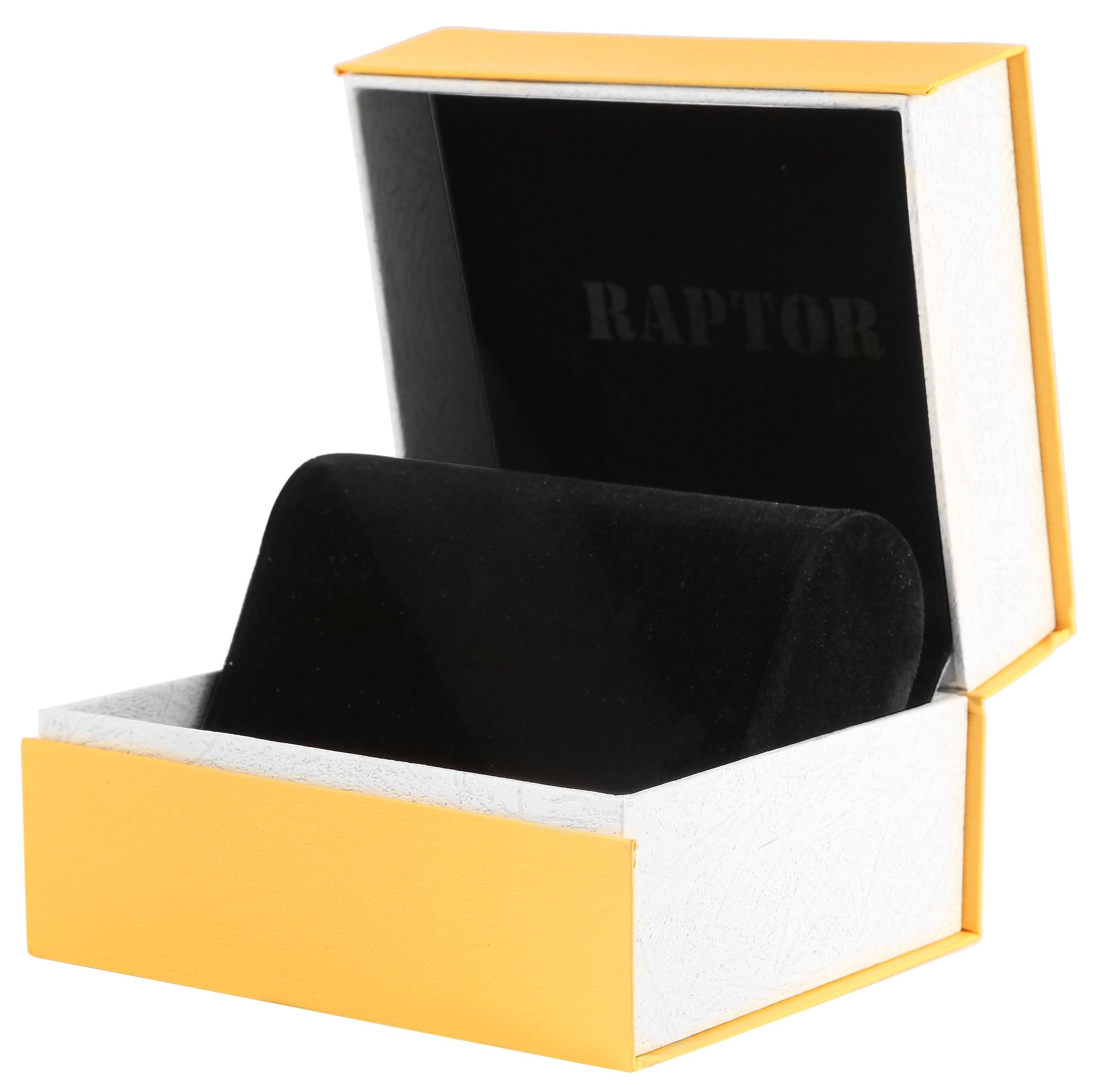 Raptor Uhrenbox für 2 Armbanduhren, gelb
