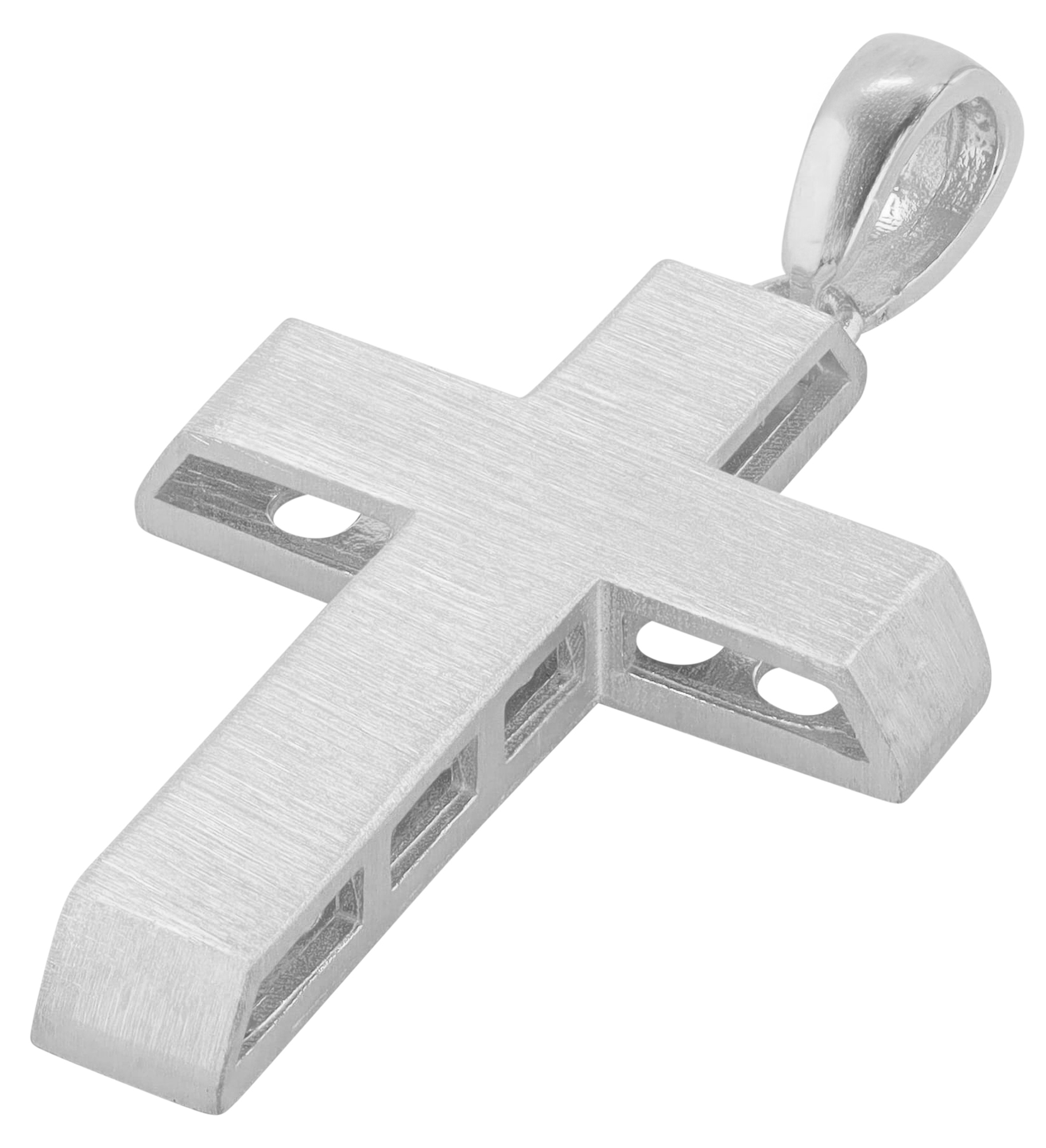 "Erin" 925/- Echt Silber Anhänger - Kreuz, silberfarben rhodiniert